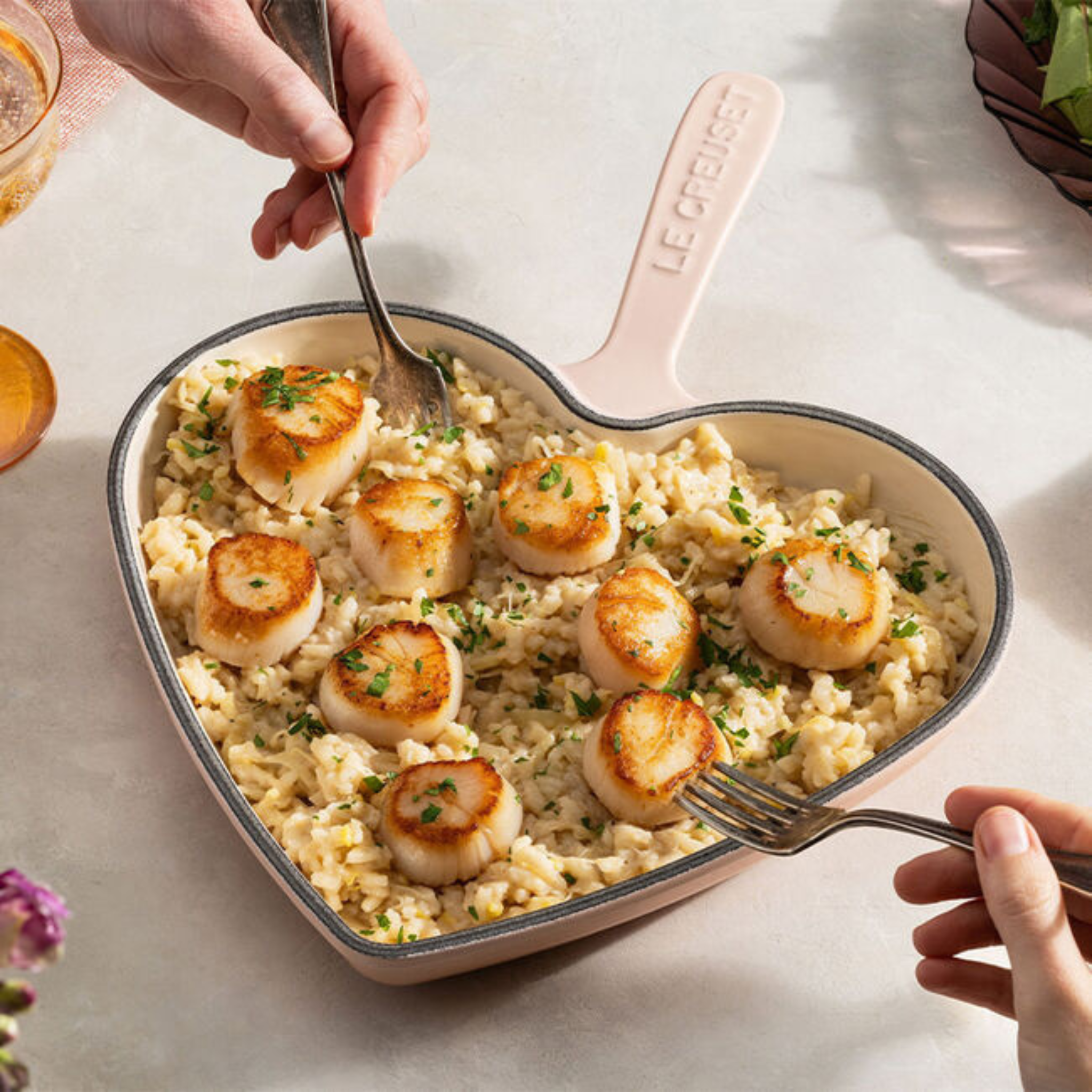 Poêle en cœur Shell Pink 26 cm - Le Creuset Le Creuset