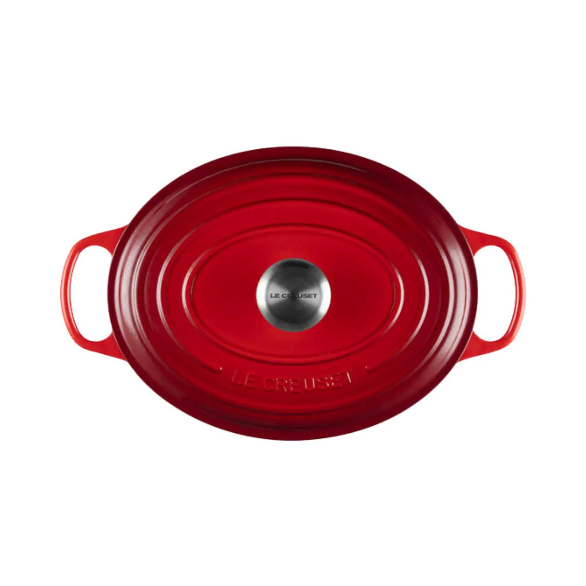 Le Creuset Cocotte ovale Cerise 4,7 L en fonte émaillée pour cuisson polyvalente