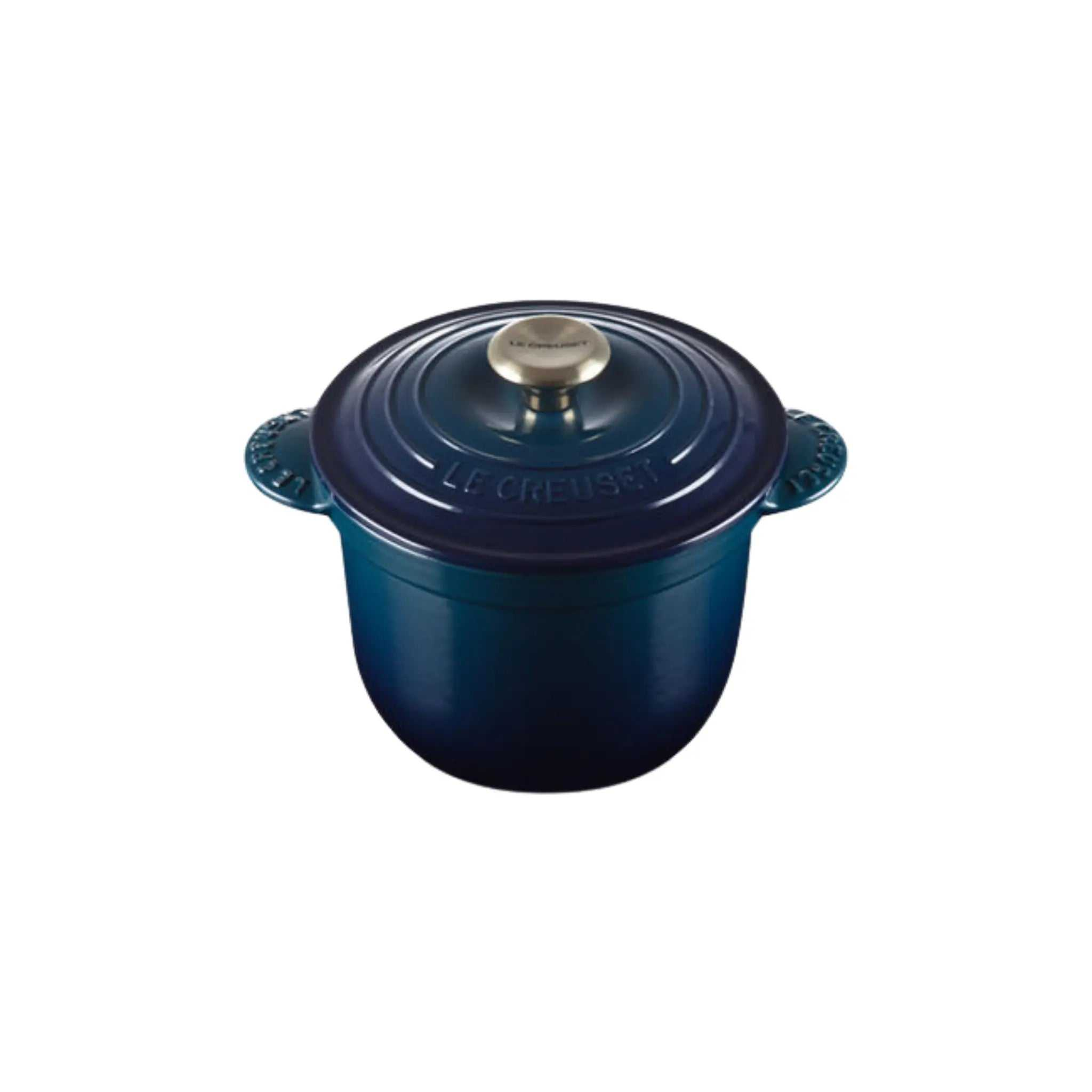 Cocotte à riz en fonte émaillée Le Creuset 2L avec couvercle en grès et poignées ergonomiques