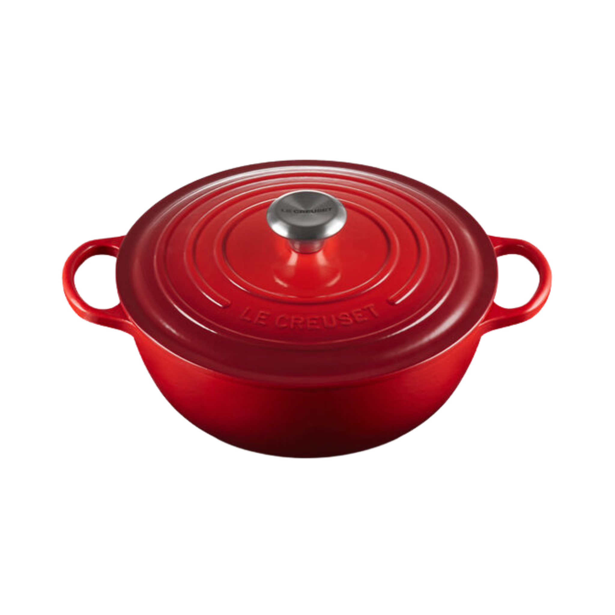 Cocotte du chef Cerise 4,9 L en fonte émaillée Le Creuset pour cuisson lente et mijotée