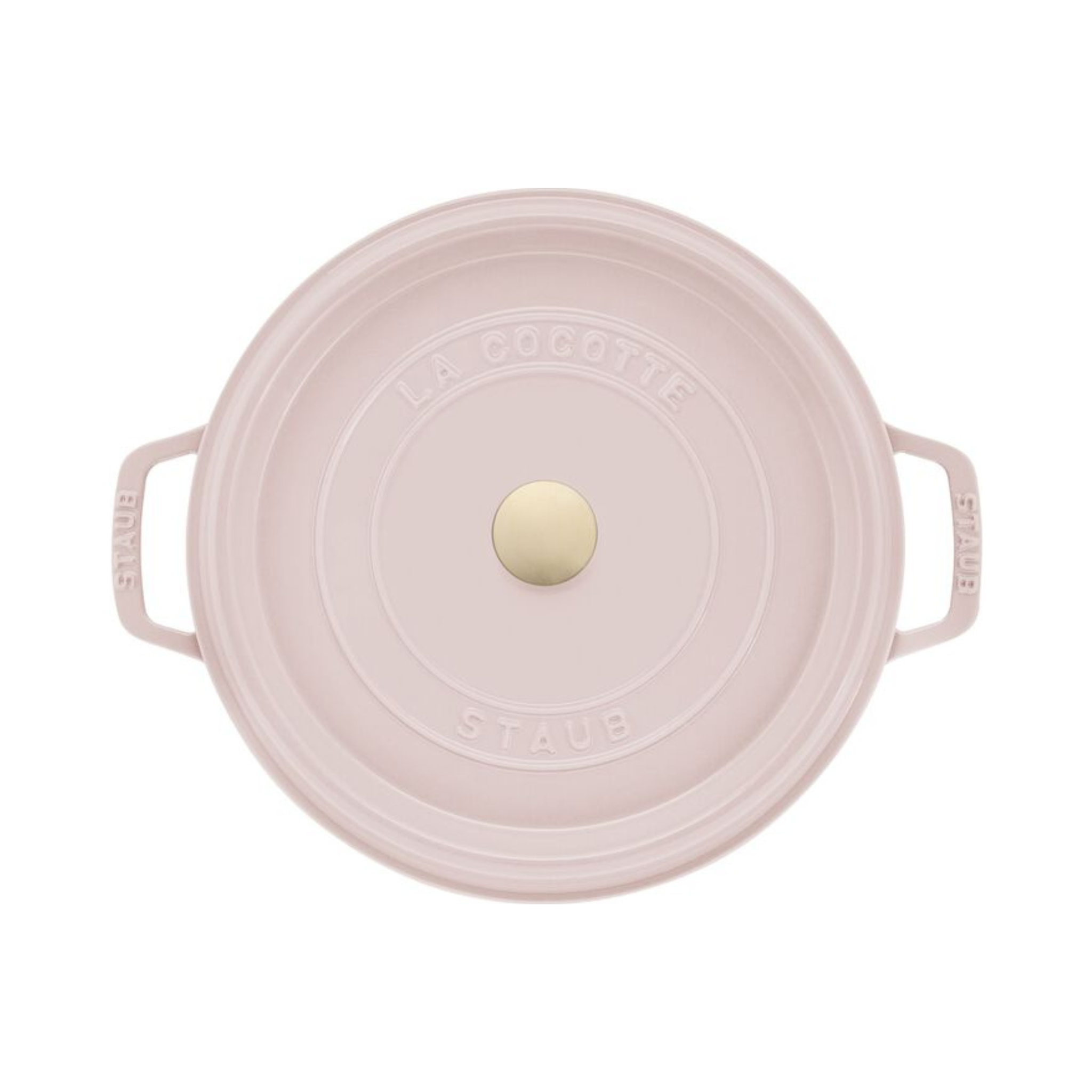 Cocotte ronde en fonte La Cocotte rose sorbet 5,25 L - Staub