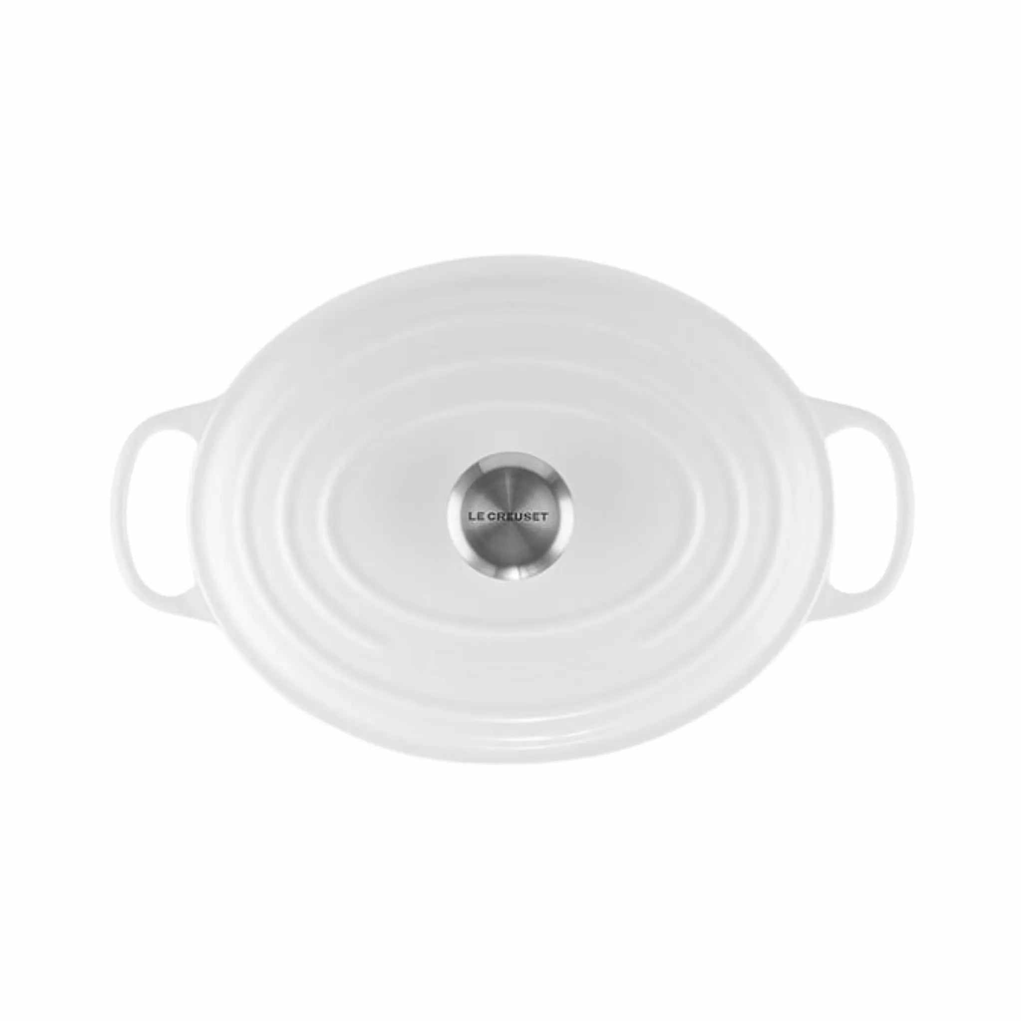 Cocotte ovale Blanc Le Creuset en fonte émaillée 6,3 L pour cuisson homogène et durable