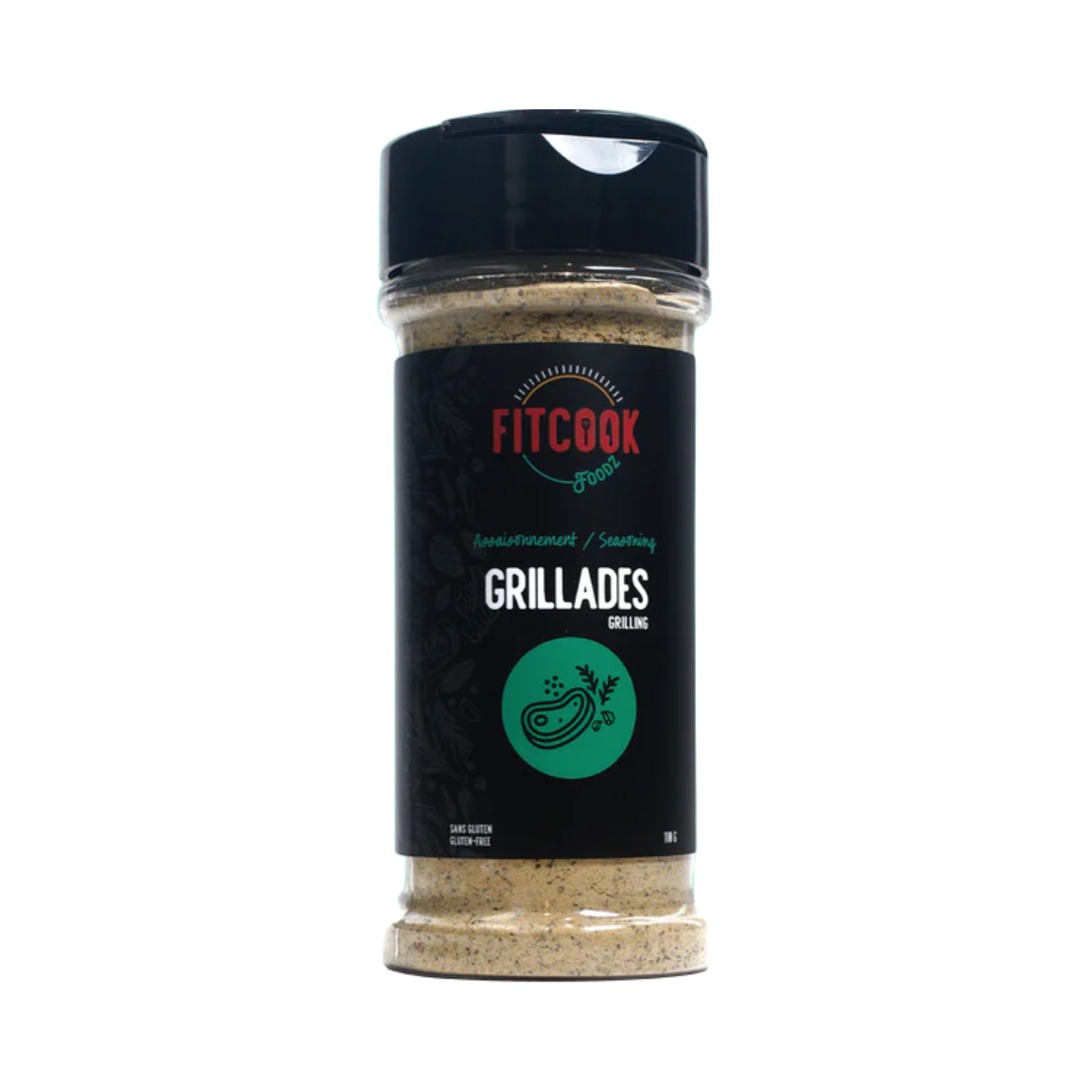 Assaisonnement à grillades Le Fit Cook pour viandes, poissons et plats végétariens