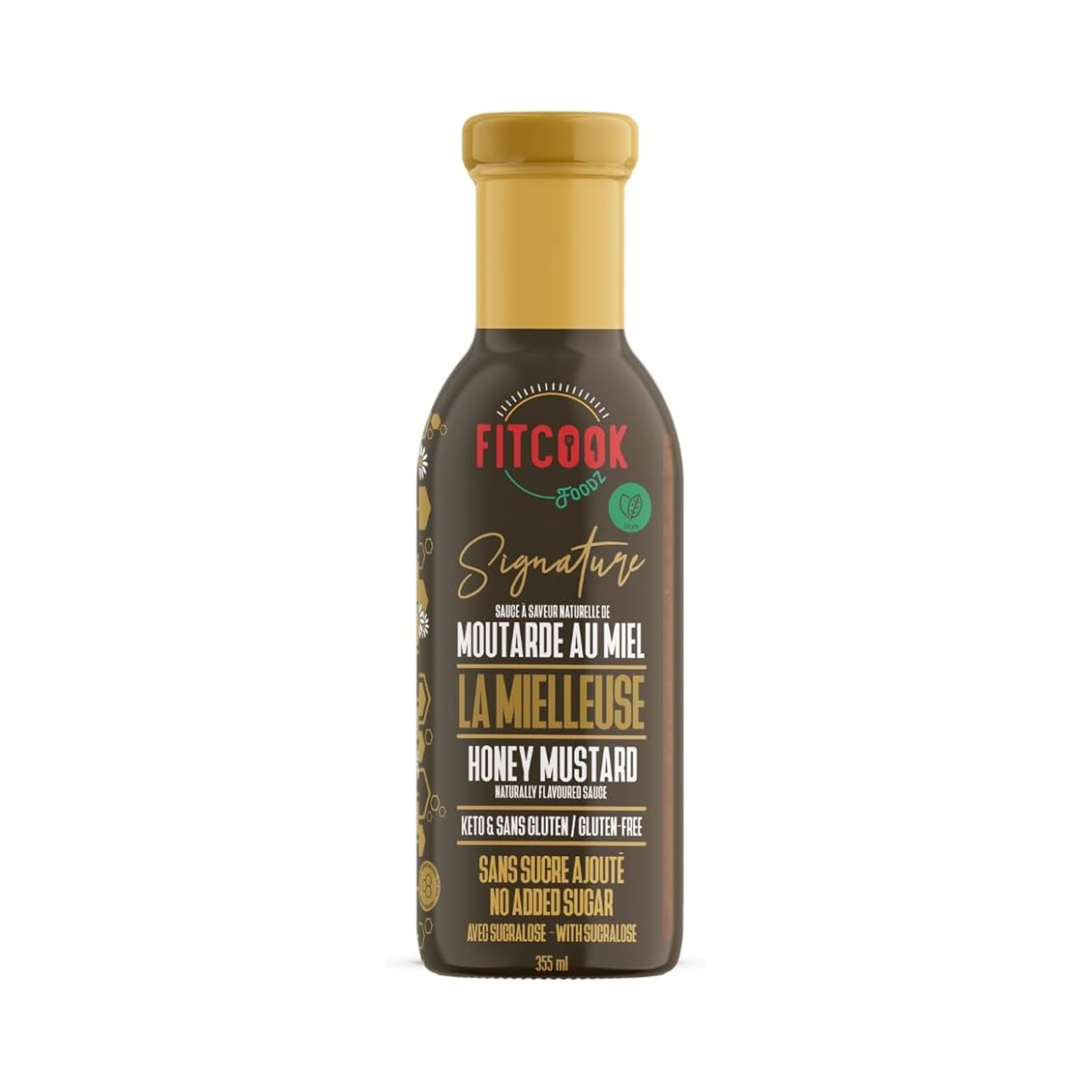 Sauce moutarde au miel La Mielleuse 355 ml - Le Fit Cook Le Fit Cook