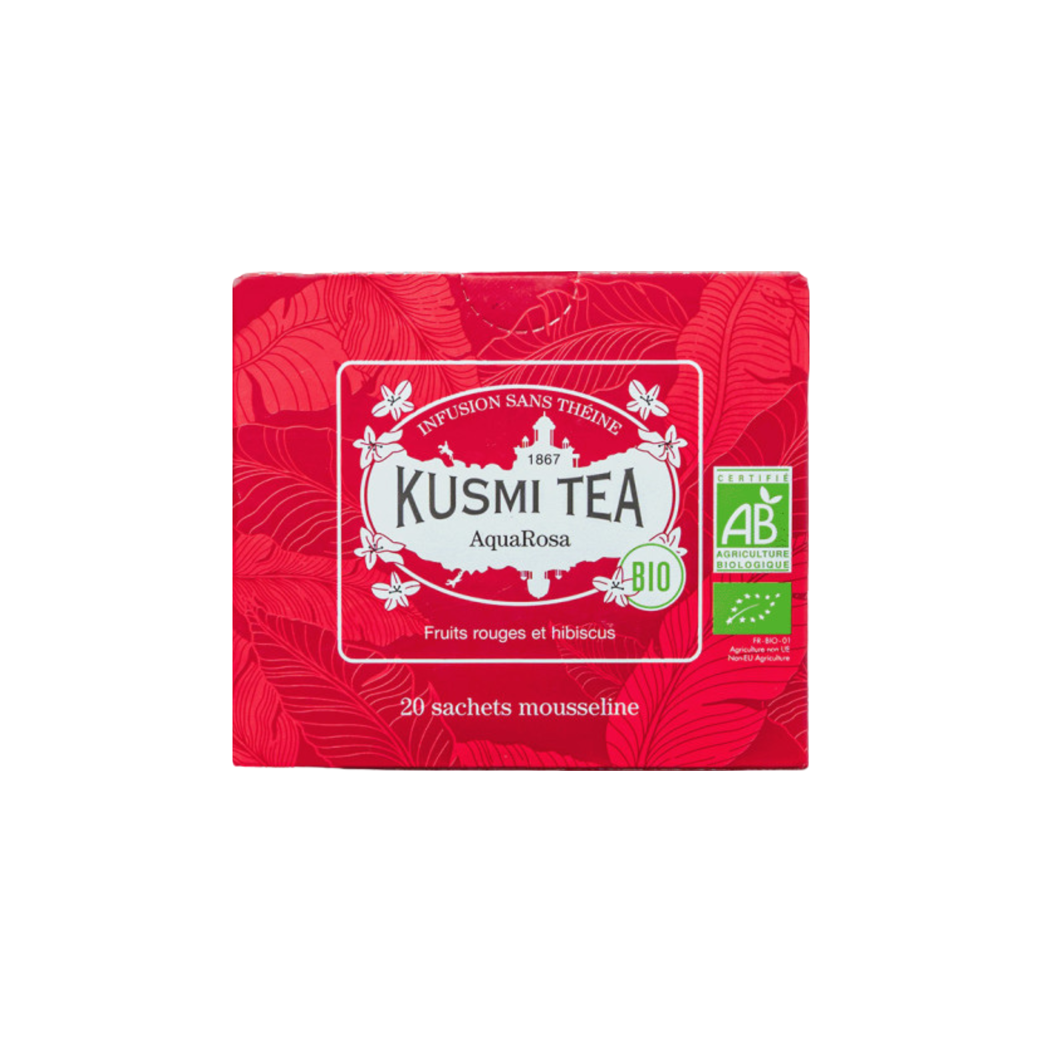 Ensemble de 20 sachets de thé bio AquaRosa - Kusmi Tea Kusmi Tea