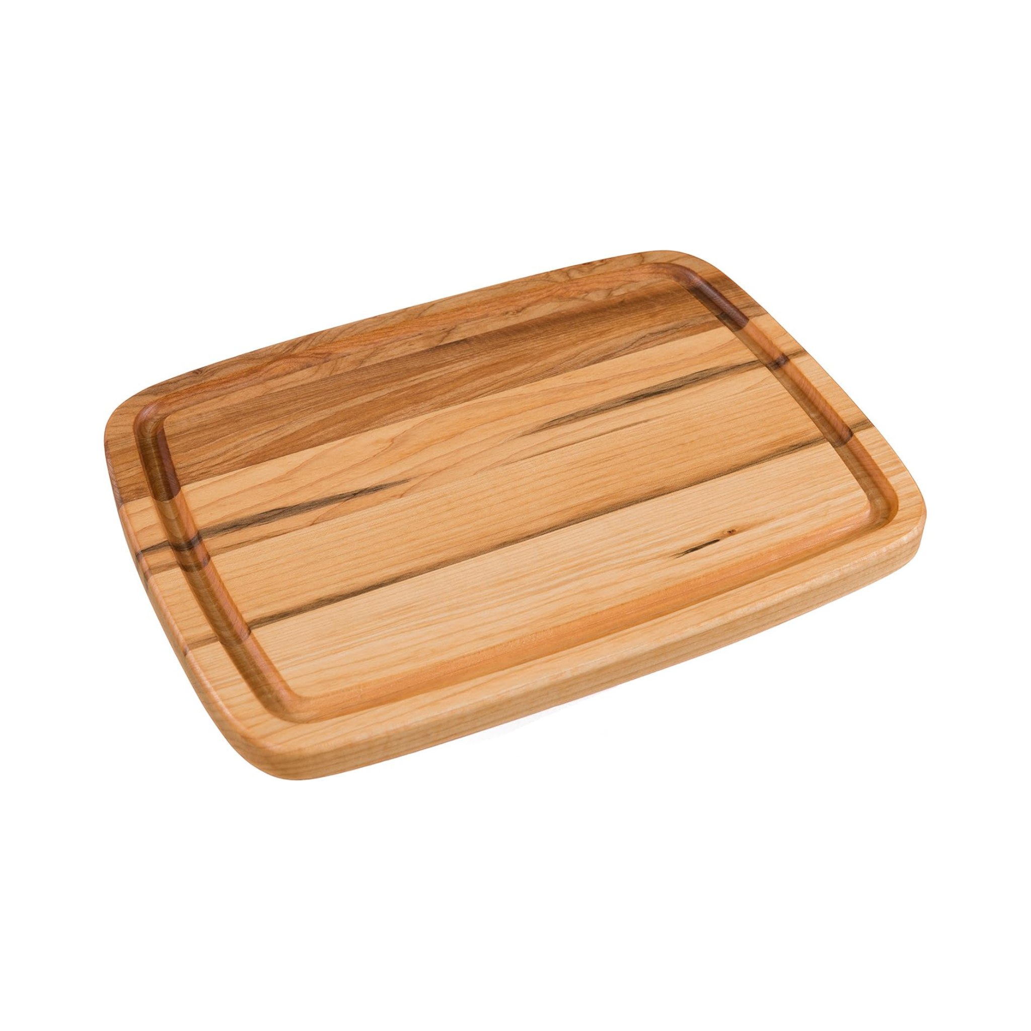 Planche rectangulaire en bois d'érable 31x21 cm à découper et servir réversible avec rainure pour jus