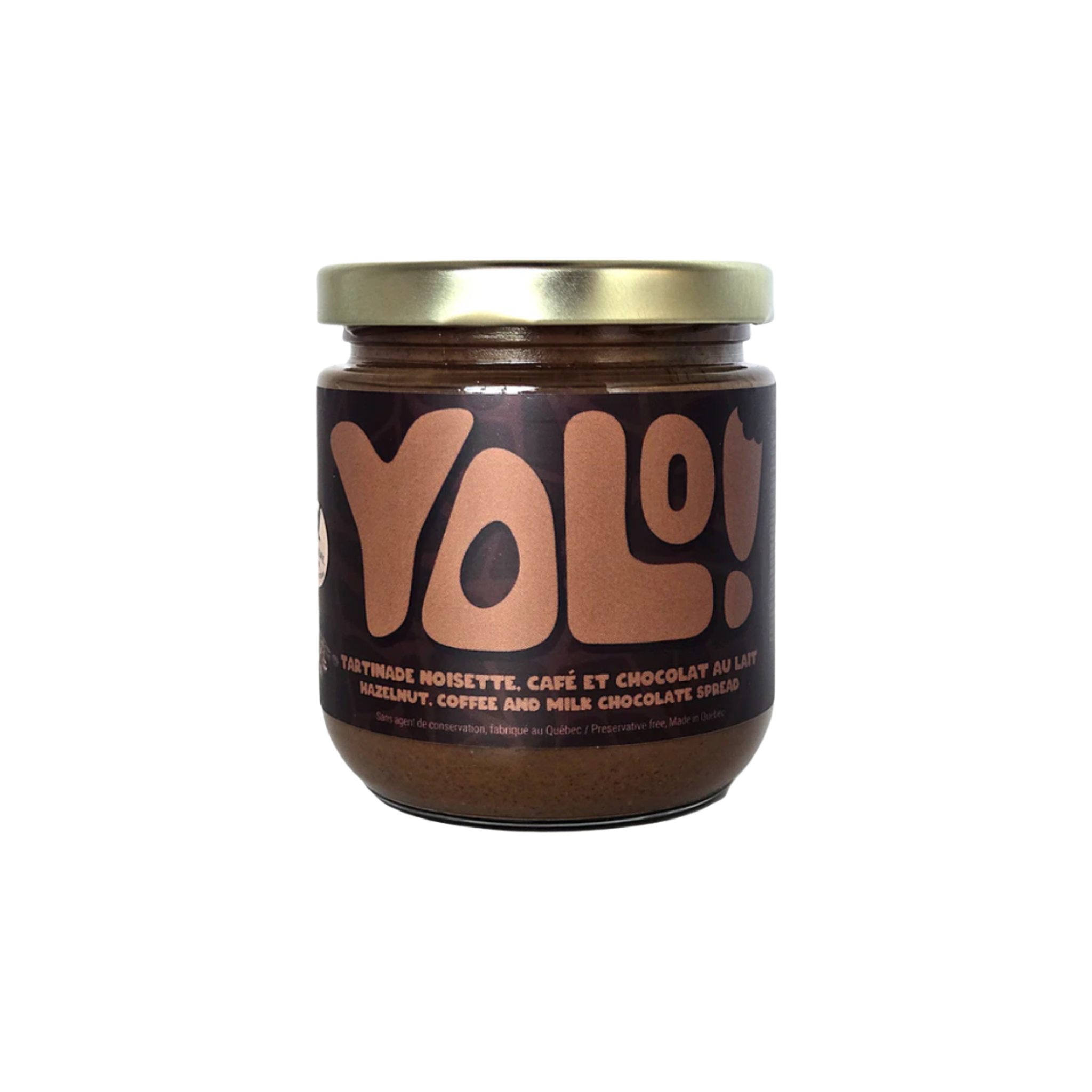 Tartinade noisette, café et chocolat au lait 250 g - Yolo!
