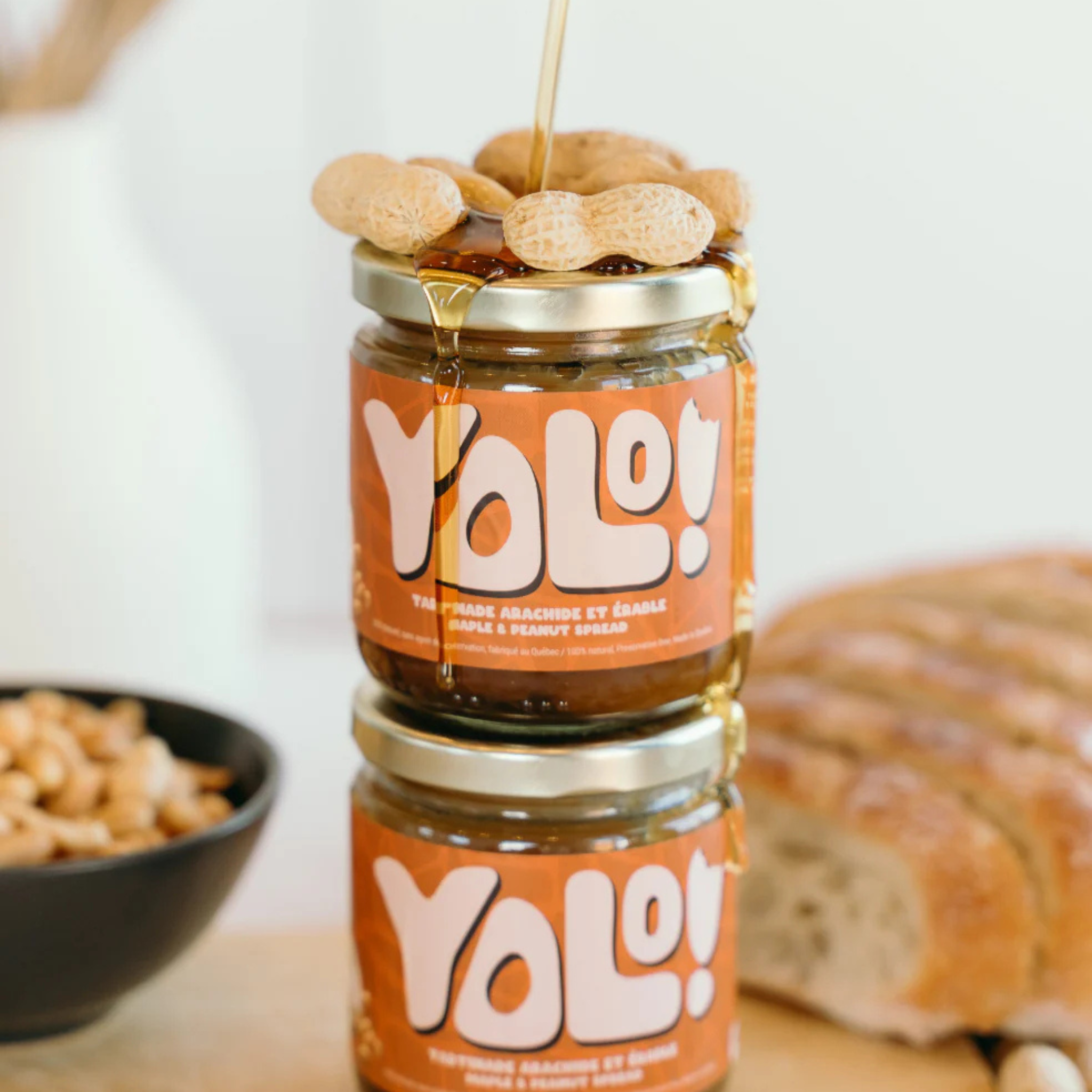 Tartinade arachide et érable 250 g - Yolo! Yolo!