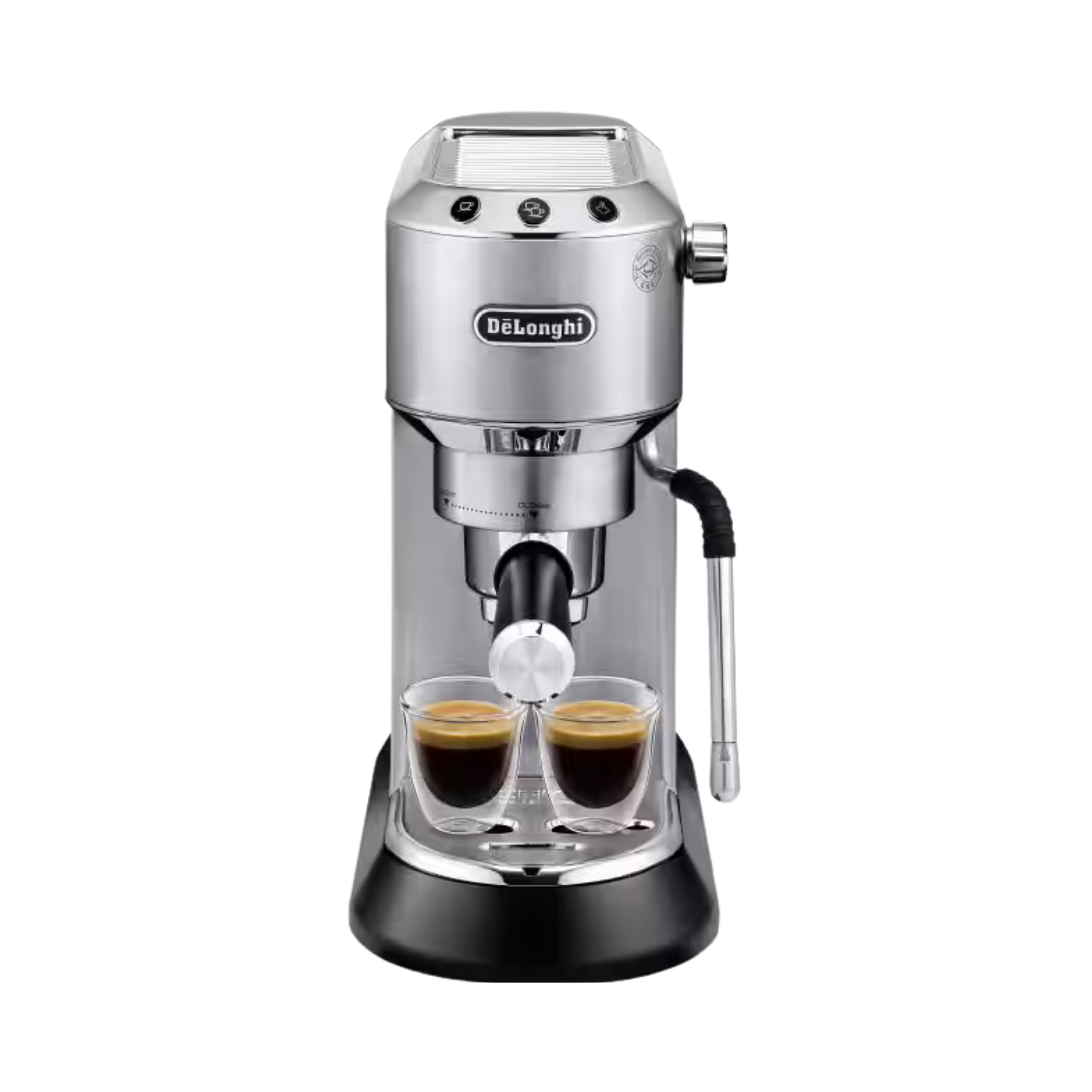 Machine à espresso Dedica Arte De'Longhi compact with 15-bar pressure and steam wand for latte art