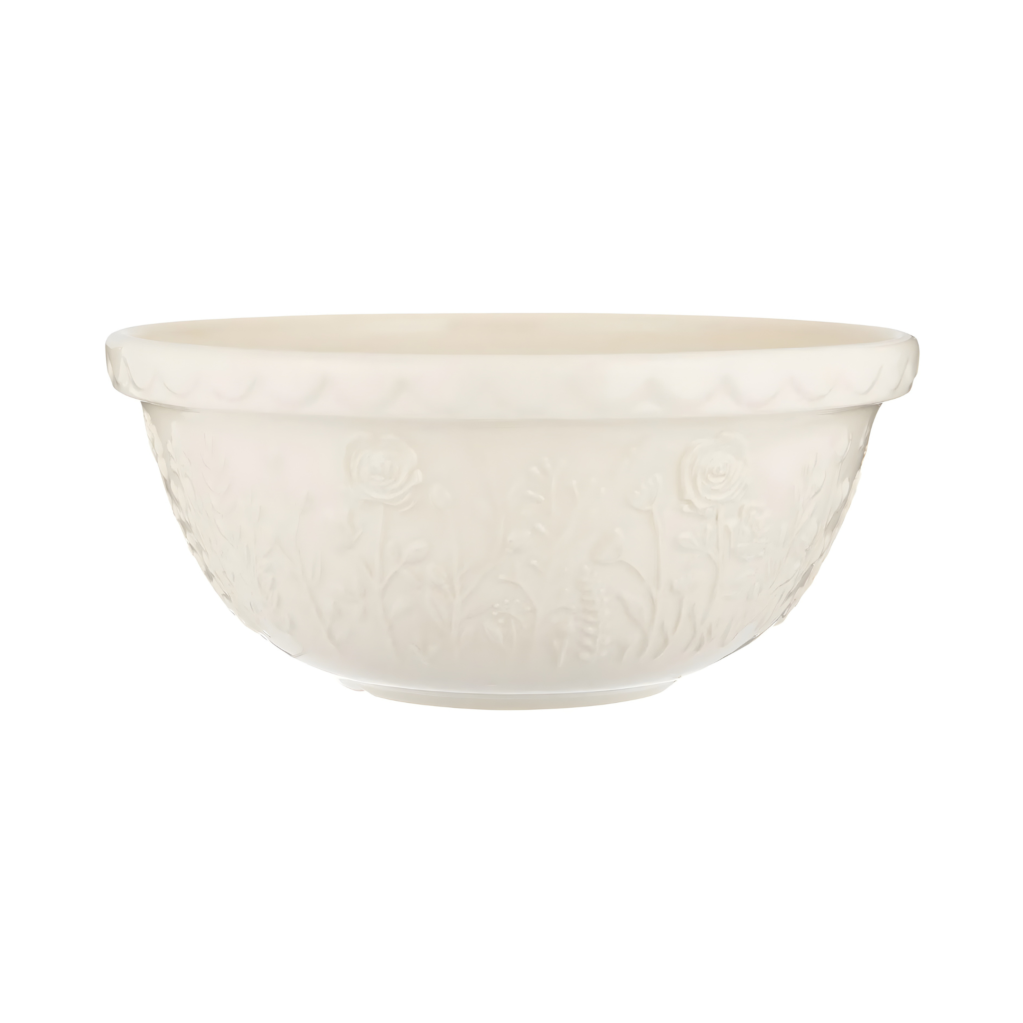 Bol à mélanger ivoire décor jonquille pour pâtisserie et cuisine printanière