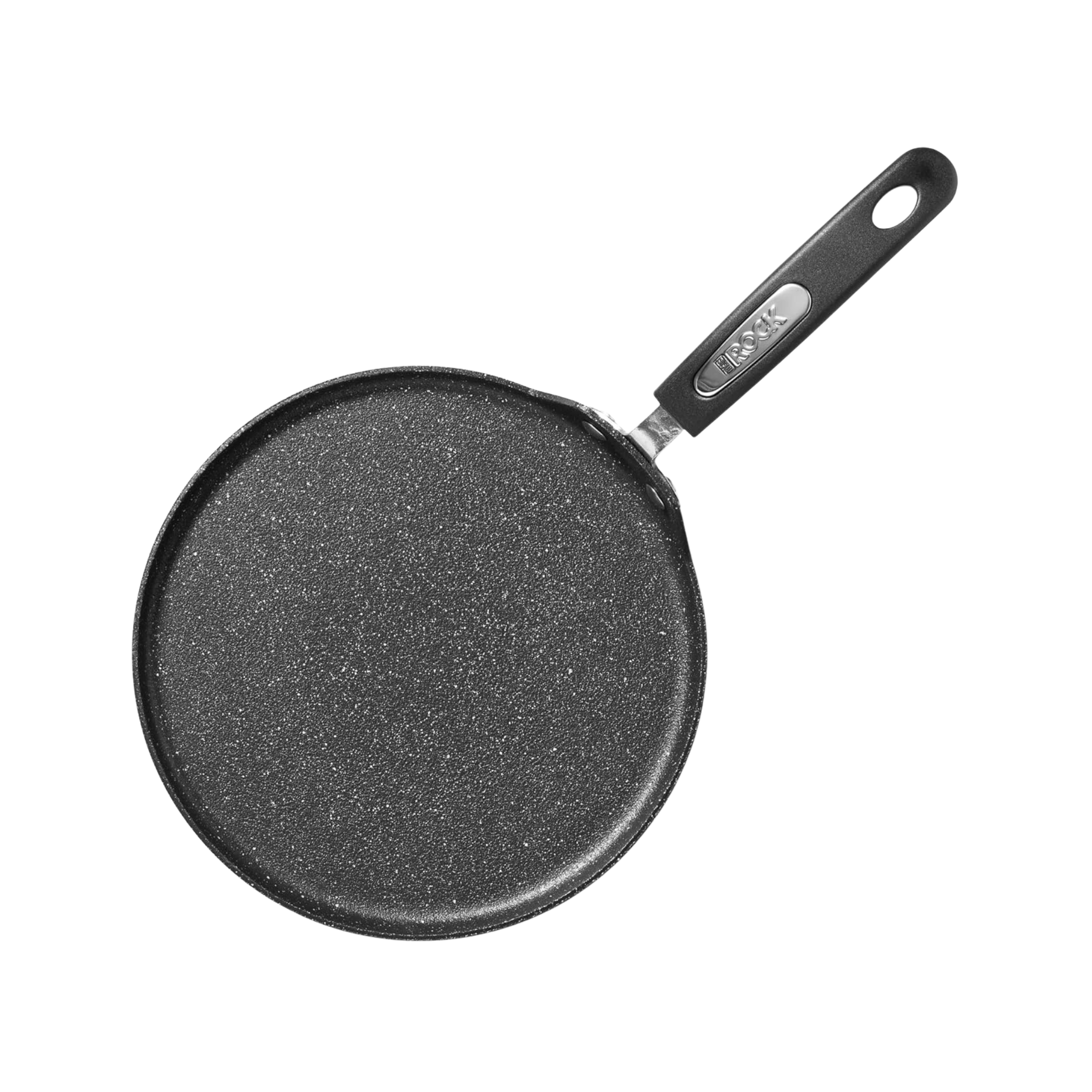 Poêle à crêpes antiadhésive The Rock 26 cm Starfrit avec surface résistante et cuisson uniforme
