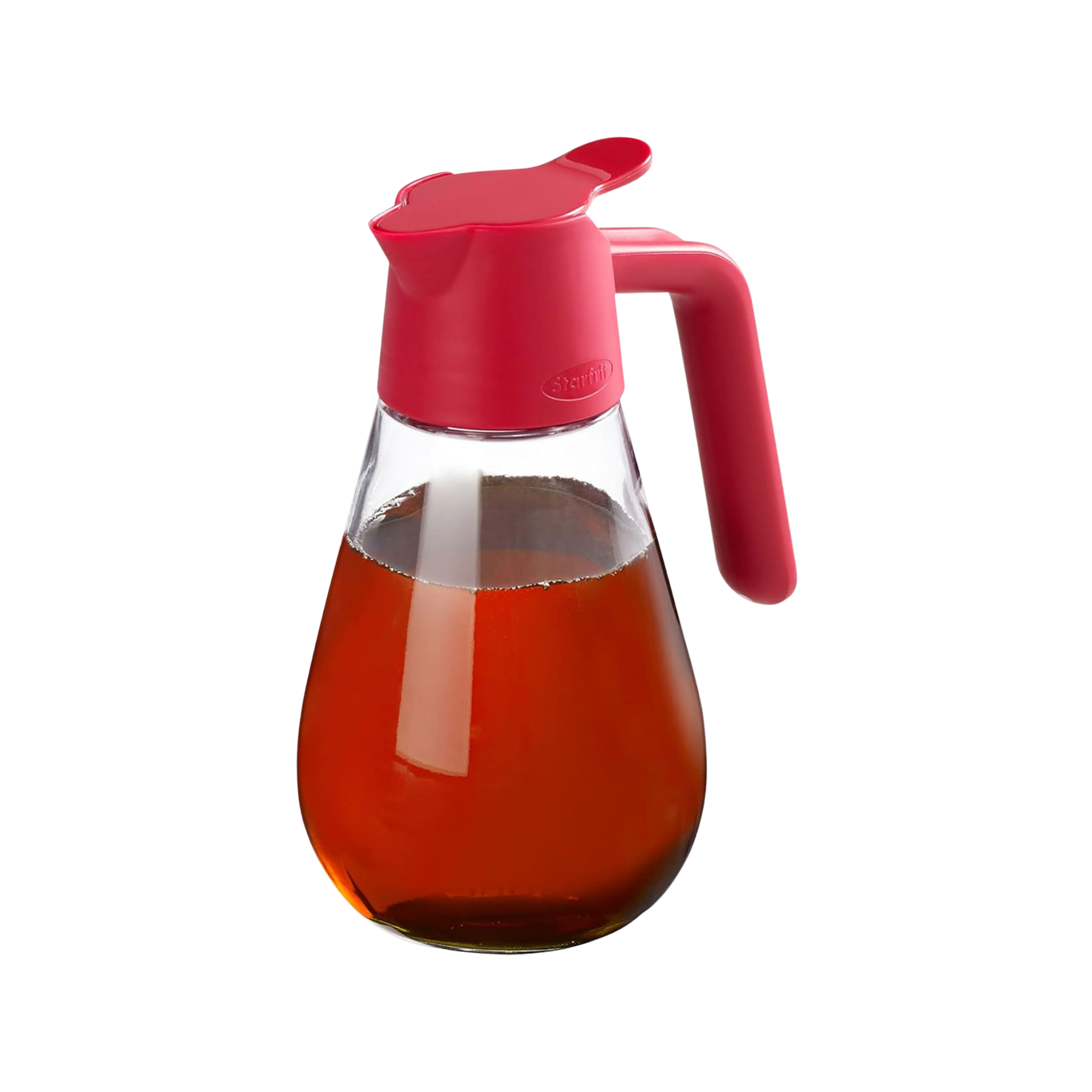 Distributeur à sirop rouge Starfrit 600 ml pour condiments précis et sans goutte