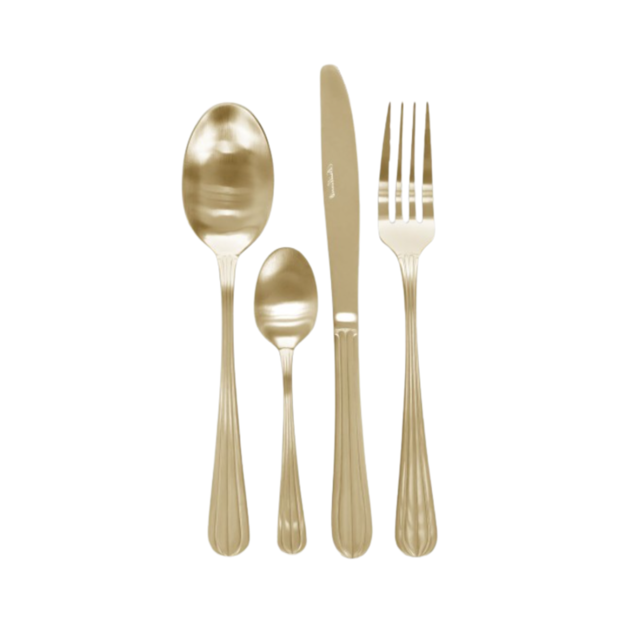 Ensemble d'ustensiles 16 pièces finition or élégant et pratique