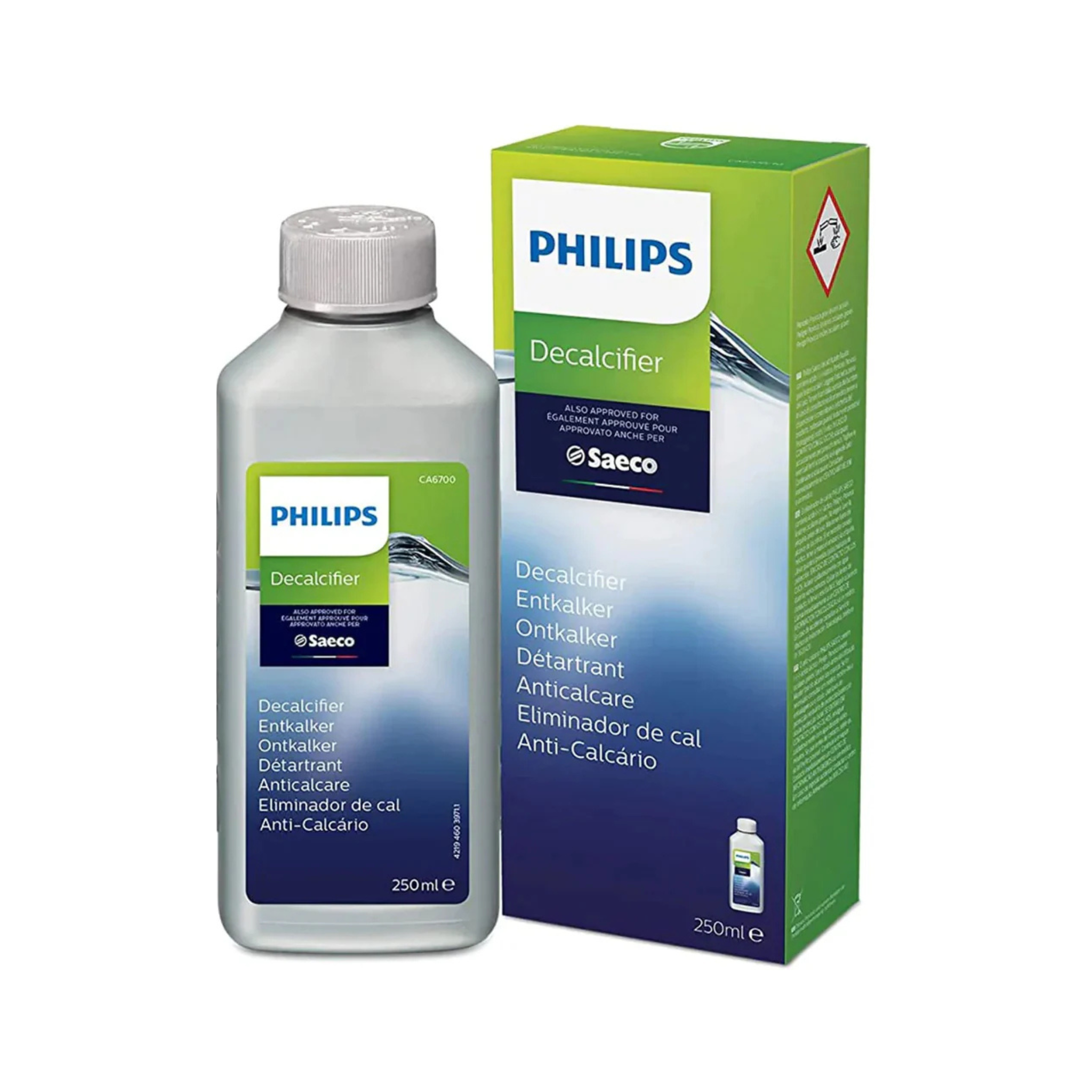 Bouteille de détartrant liquide Philips 250 ml pour machine à espresso