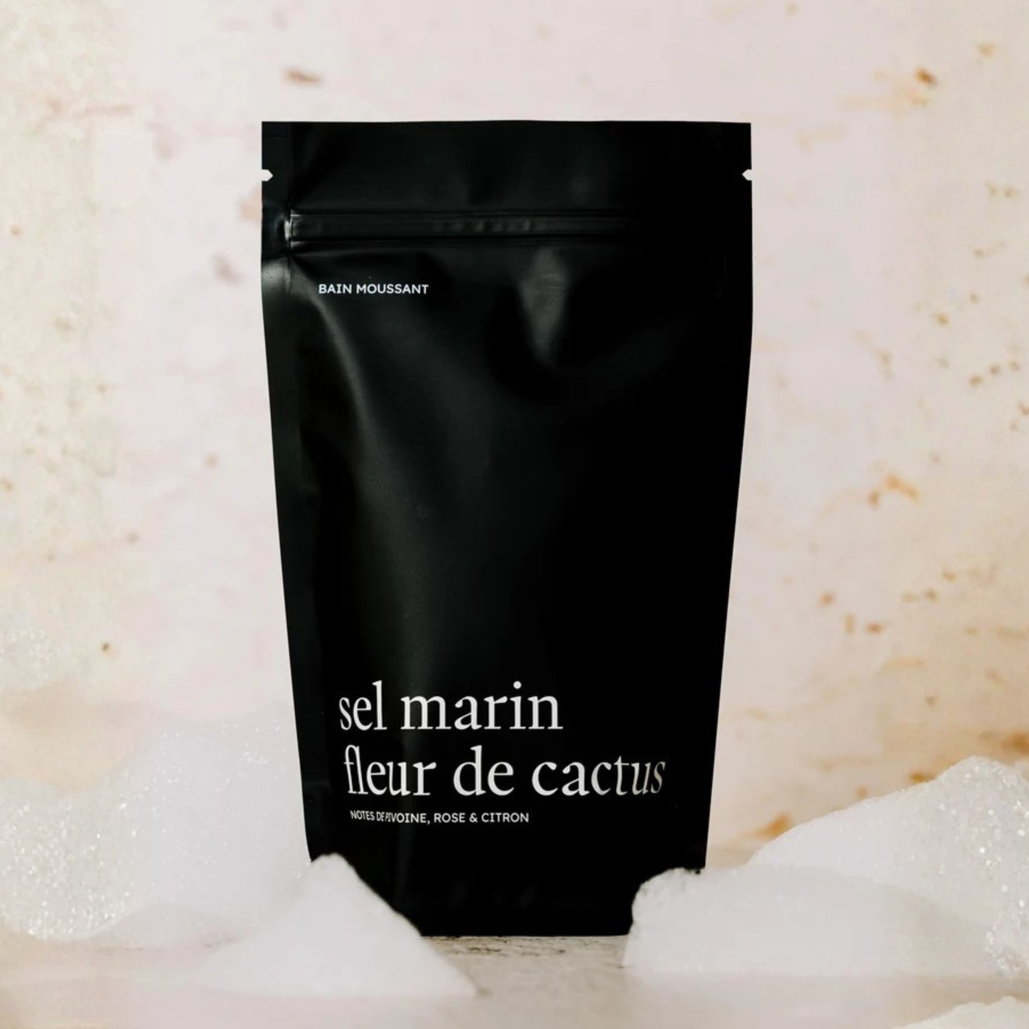 Bain moussant hydratant au sel marin et fleur de cactus Marée Chandelles 340 g