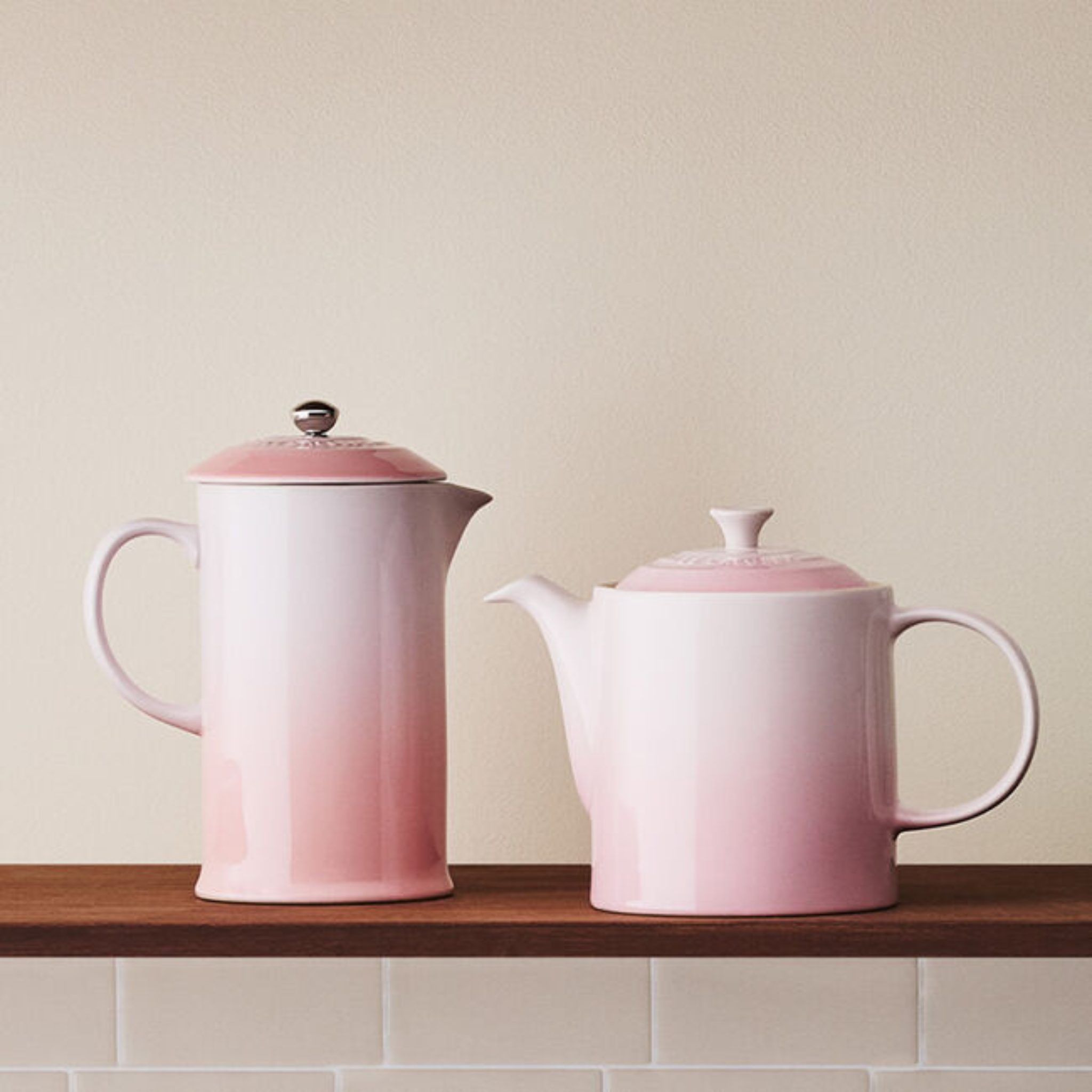 Cafetière à piston Shell Pink 1 L - Le Creuset