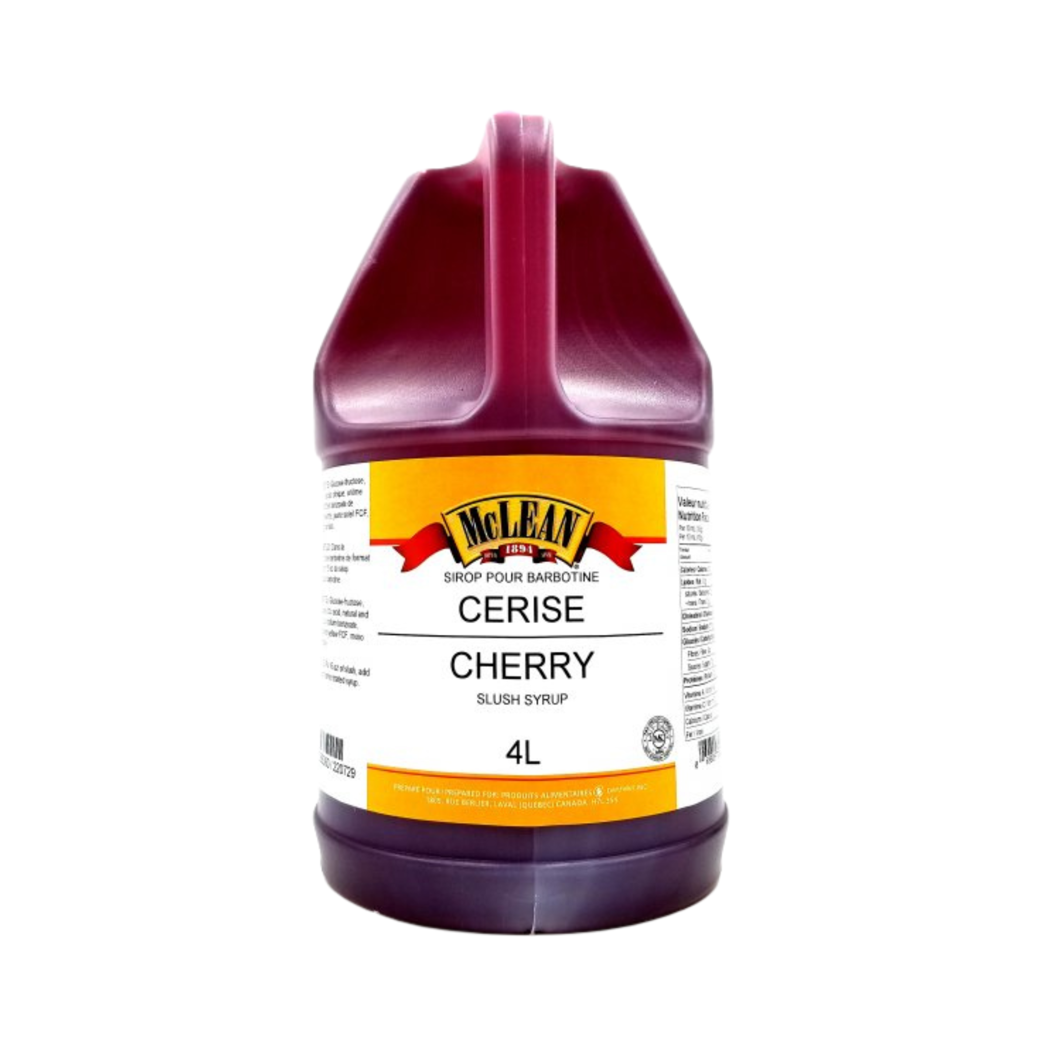 Cherry Slush Syrup 4 L - McLean