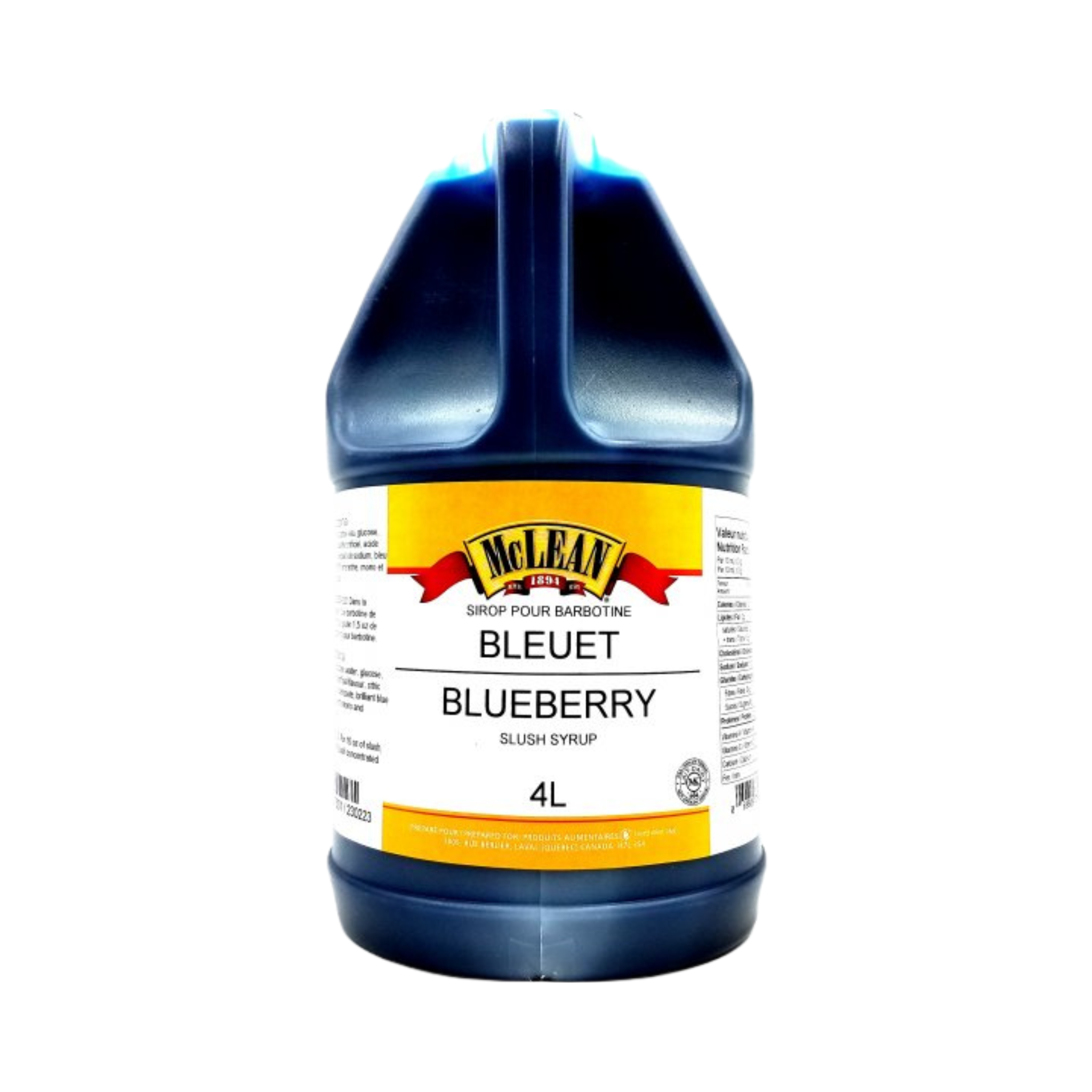 McLean Slush Syrup Blueberry 4 L