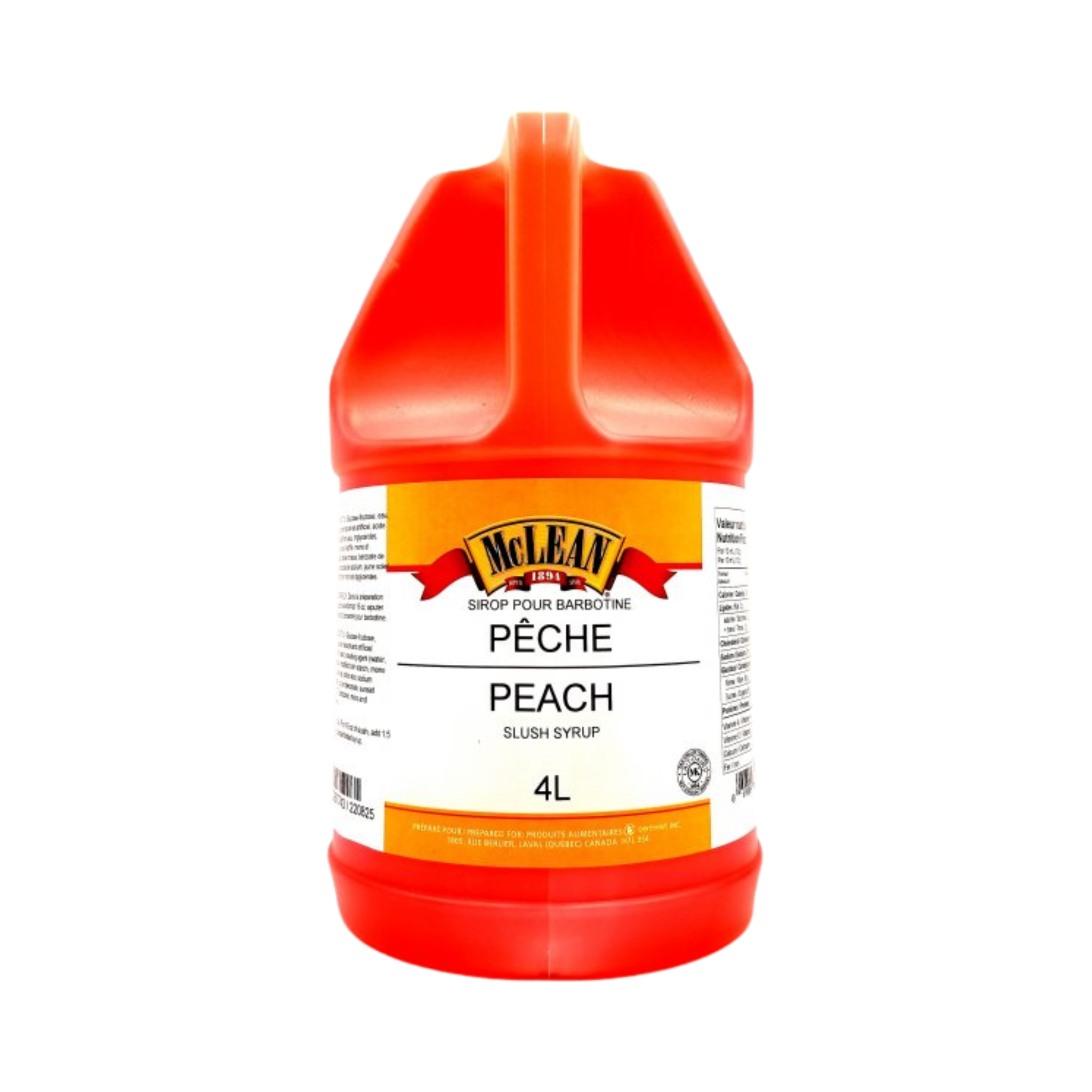 Slush Syrup Peach 4 L - McLean