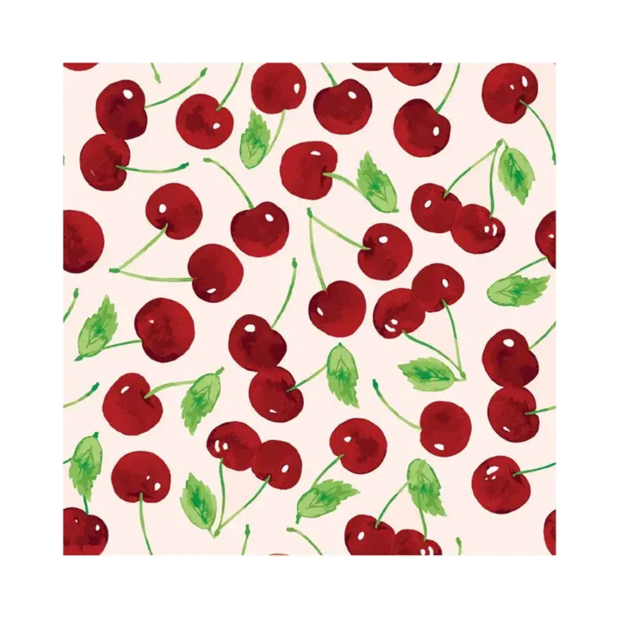 Ensemble de 20 serviettes en papier Cerises 