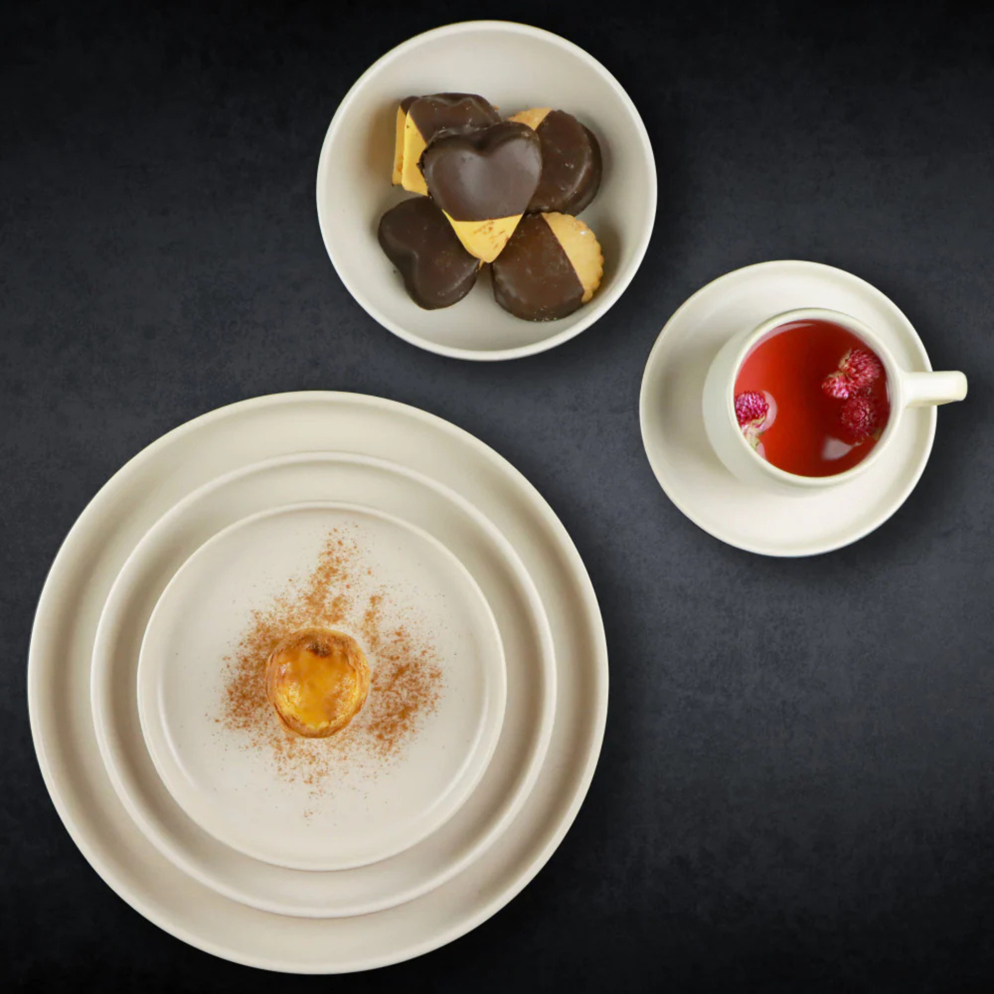 Bol en grès effet marbre Uno 16 cm 