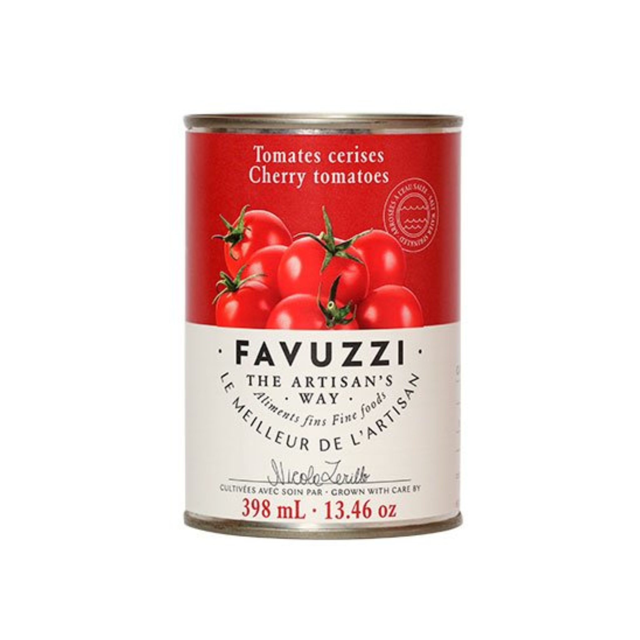 Tomates cerises pelées à l'italienne 398 ml - Favuzzi 