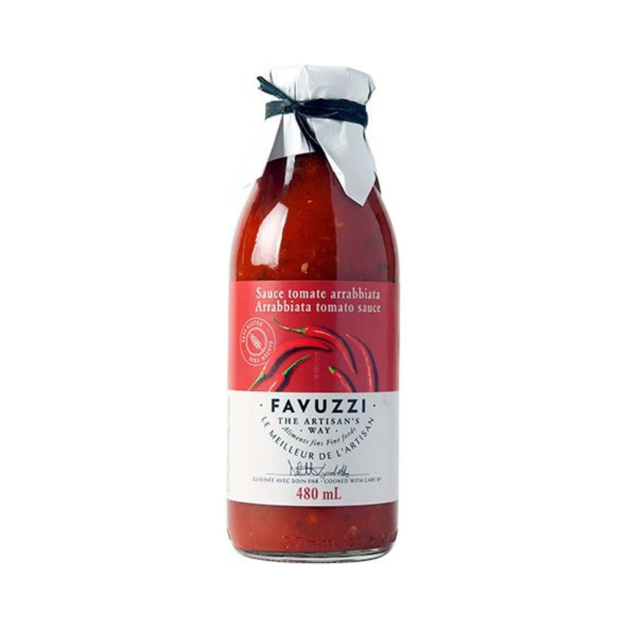Sauce tomate arrabbiata 480 ml - Favuzzi 