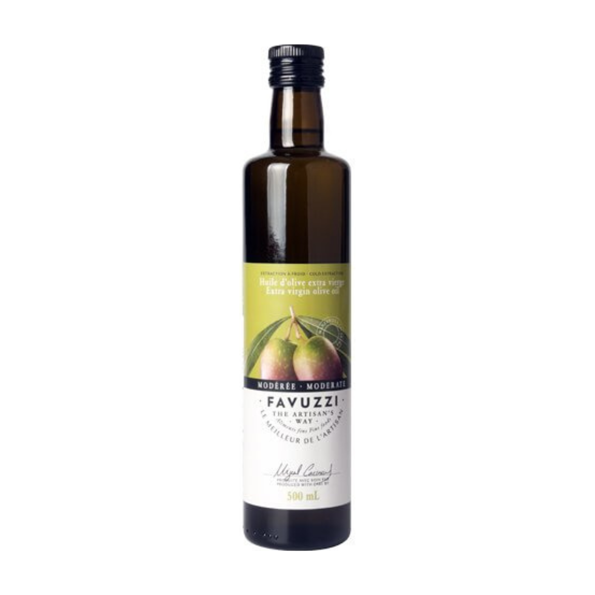 Huile d'olive extra vierge modérée 500 ml - Favuzzi 