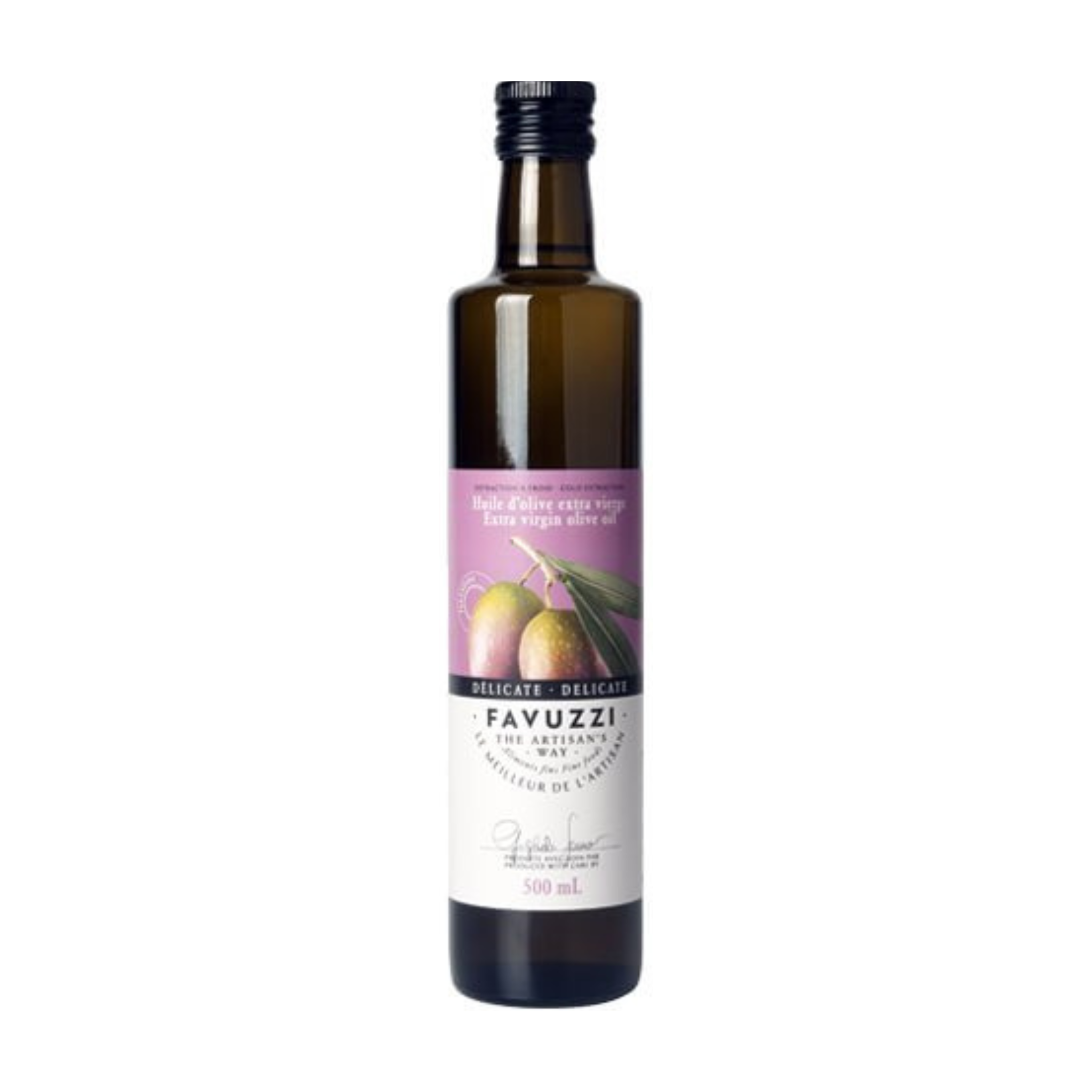 Huile d'olive extra vierge Délicate 500 ml - Favuzzi 