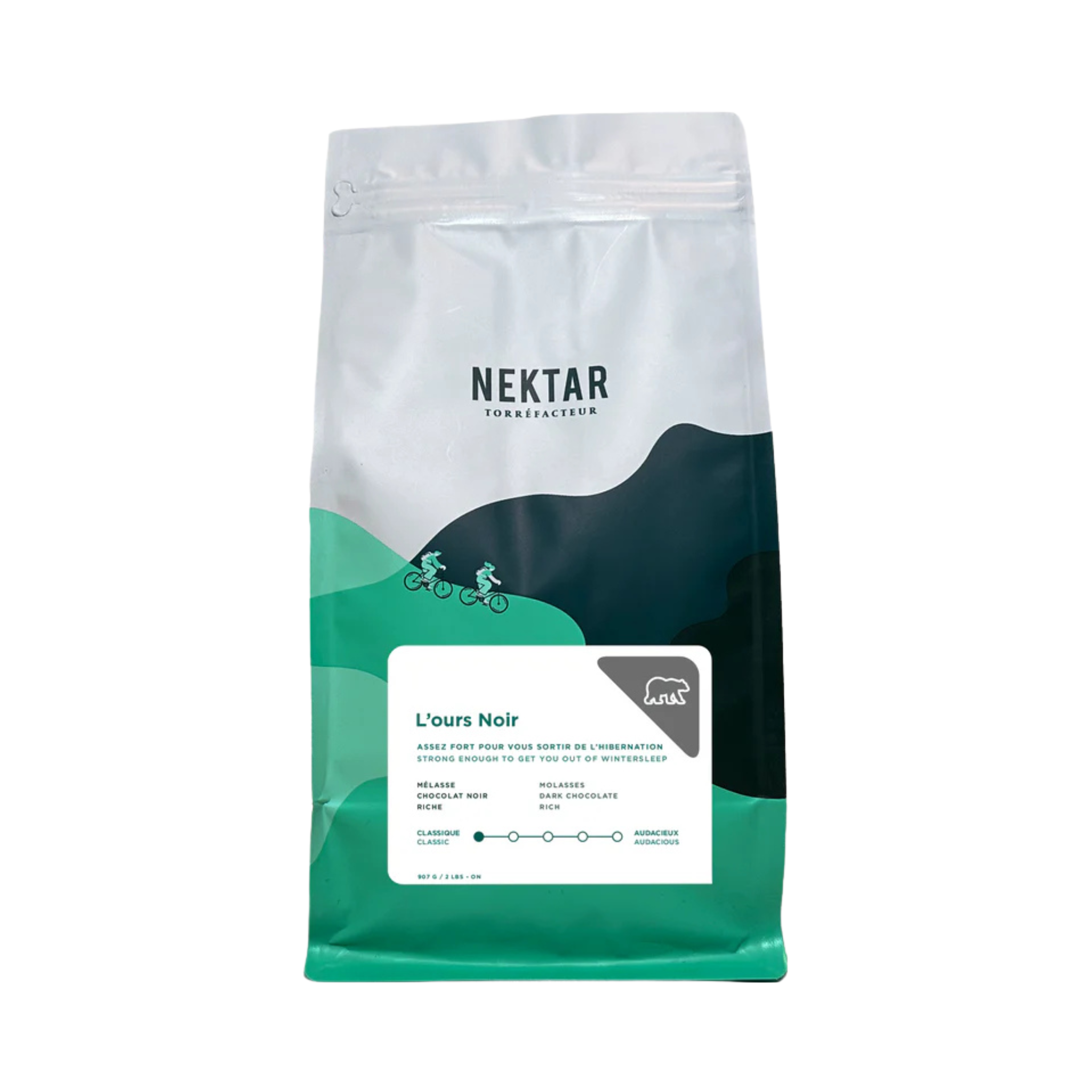 Café en grains L'ours Noir 907 g - Nektar 