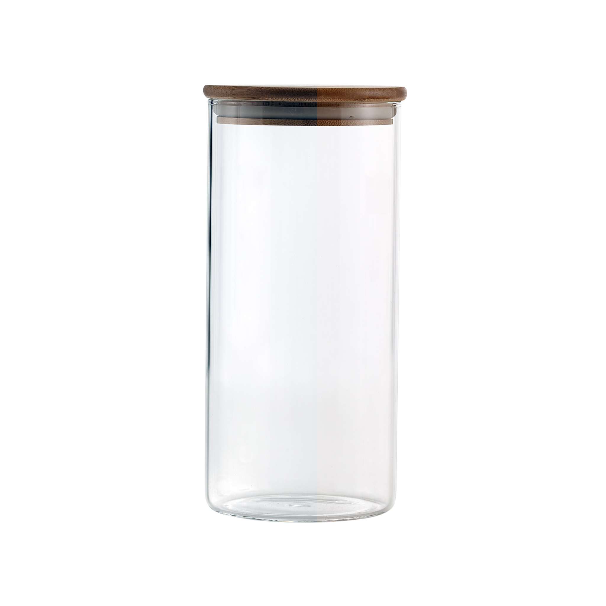 Pot en verre avec couvercle en bambou 1,4 L 
