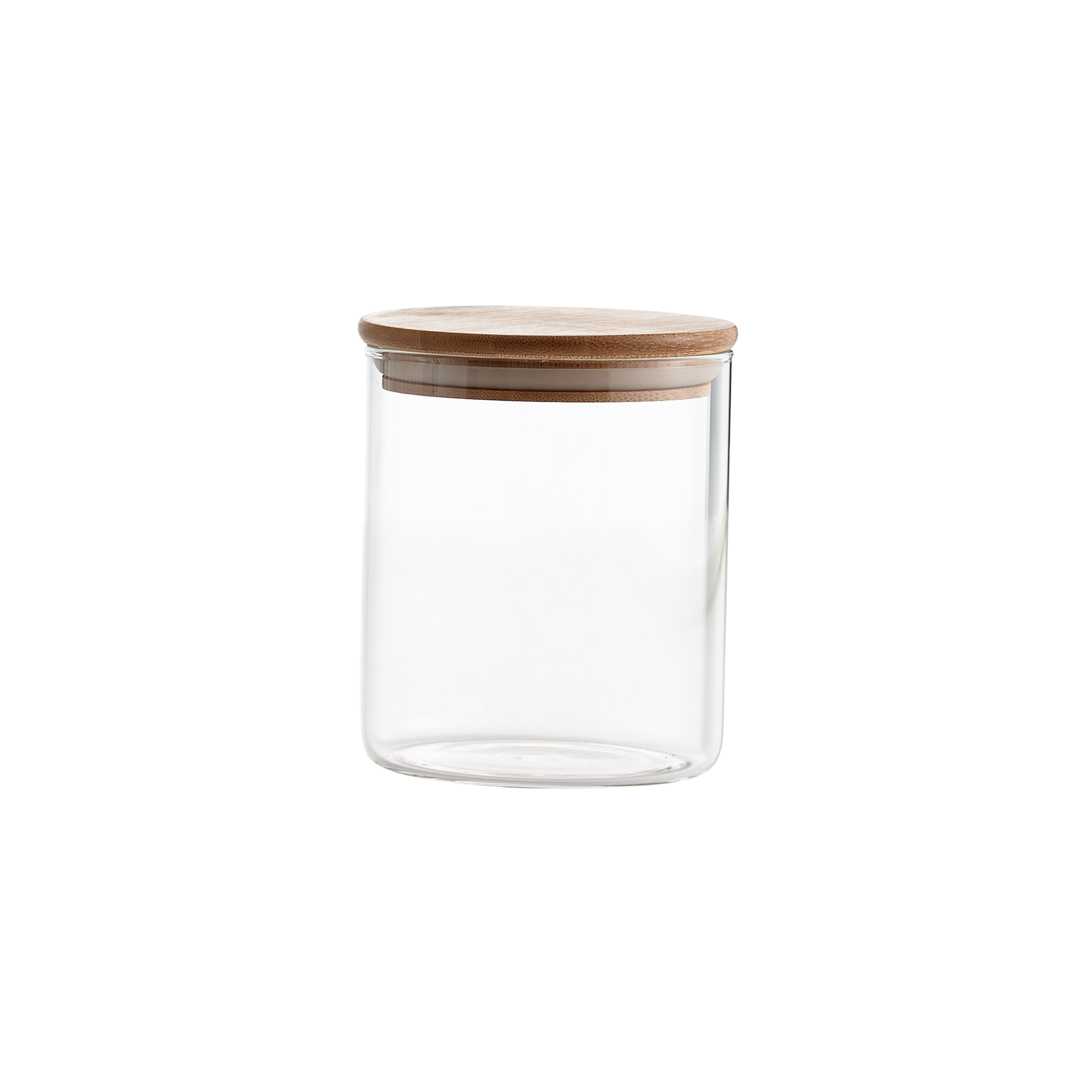 Pot en verre avec couvercle en bambou 650 ml 
