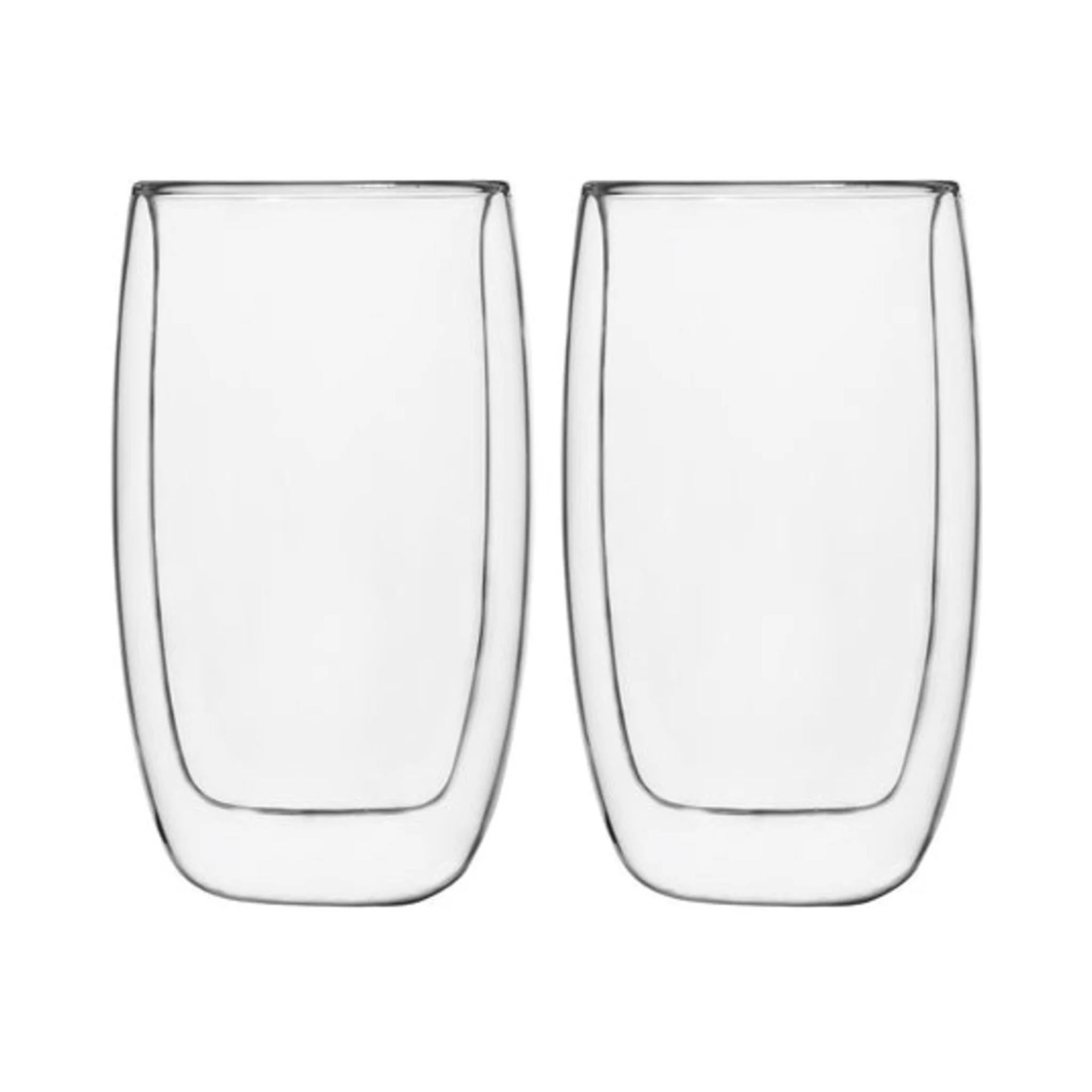 Ensemble de 2 verres à latte macchiato double paroi 380 ml 