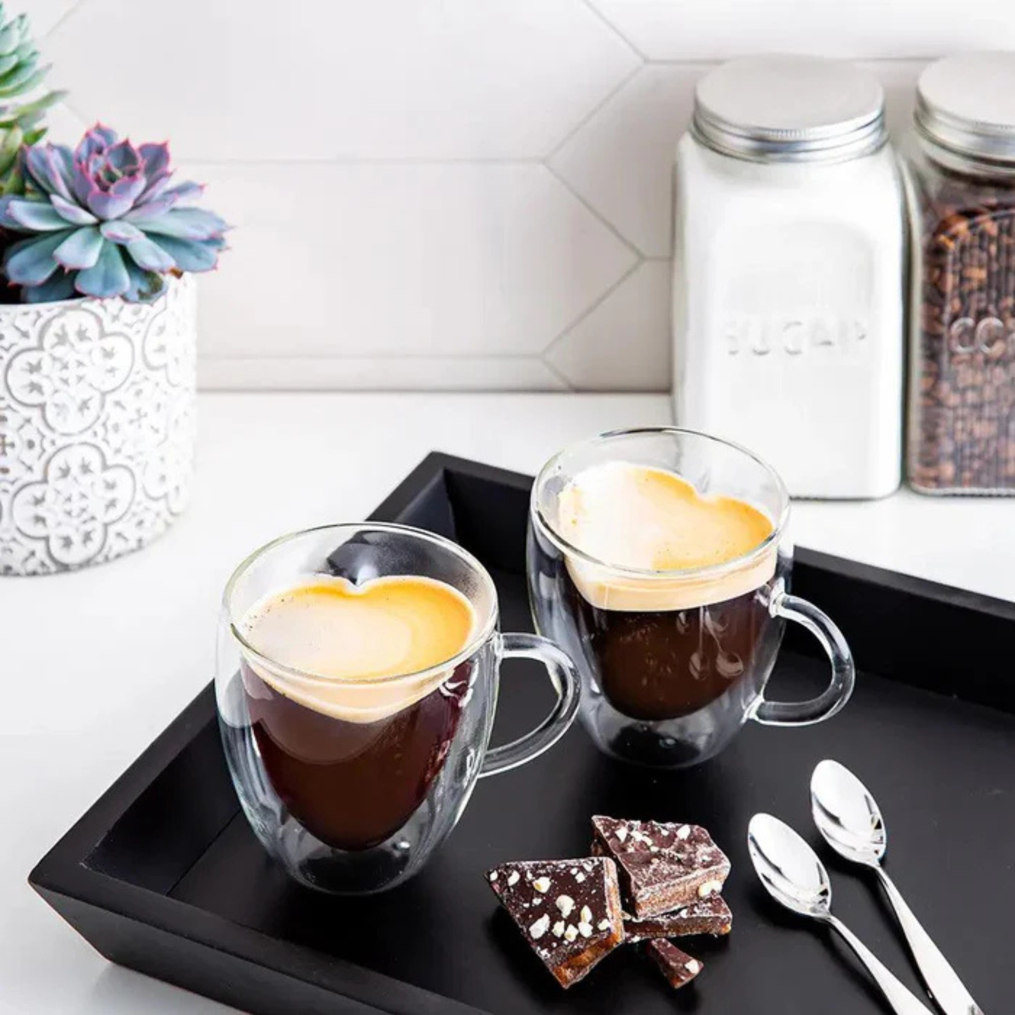 Ensemble de 2 tasses double paroi stack américano 350ml - Eugène, tasse double p Ensemble de 2 tasses double paroi stack américano 350ml - Eugène, tasse double p
