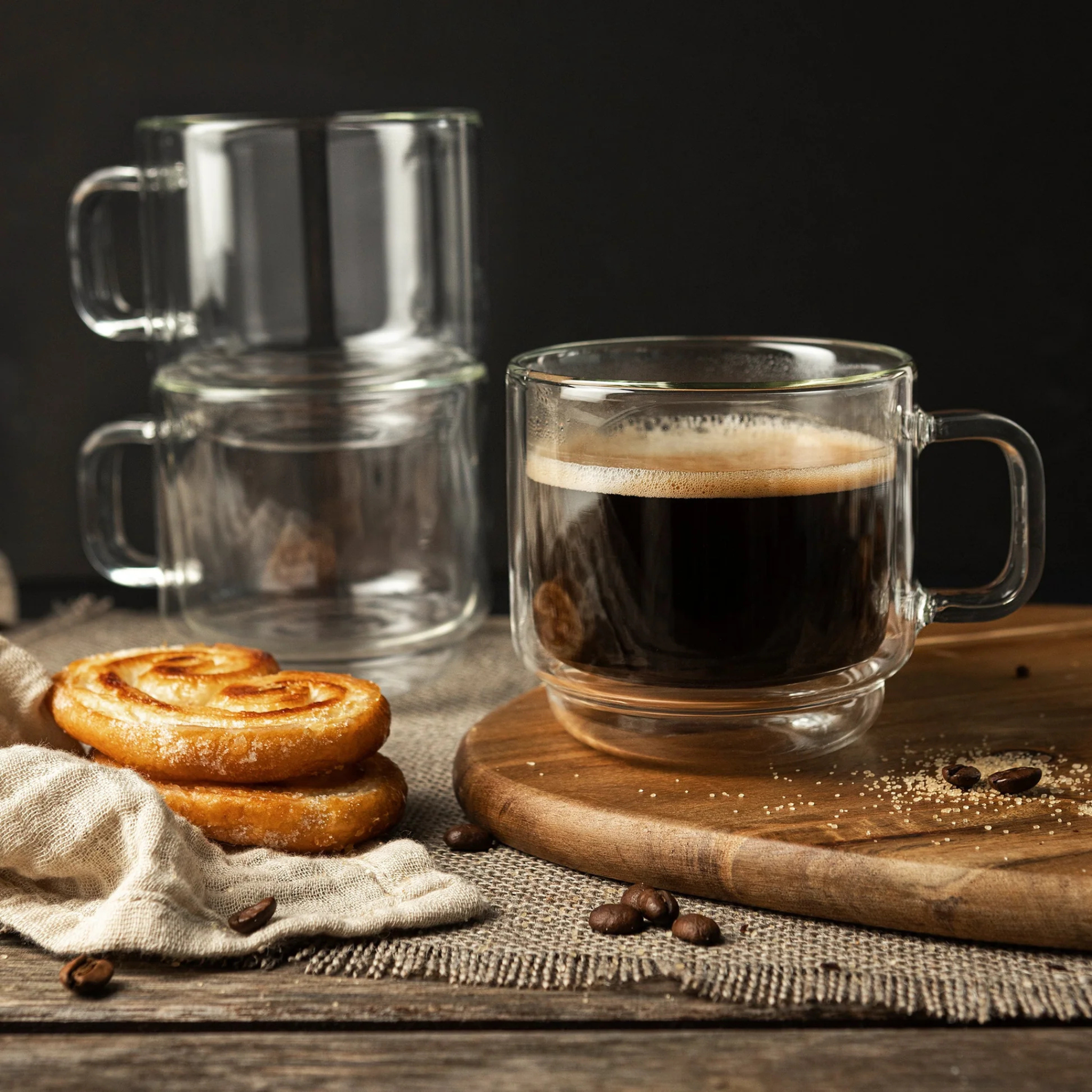 Ensemble de 2 tasses à americano double paroi Stack 350 ml 