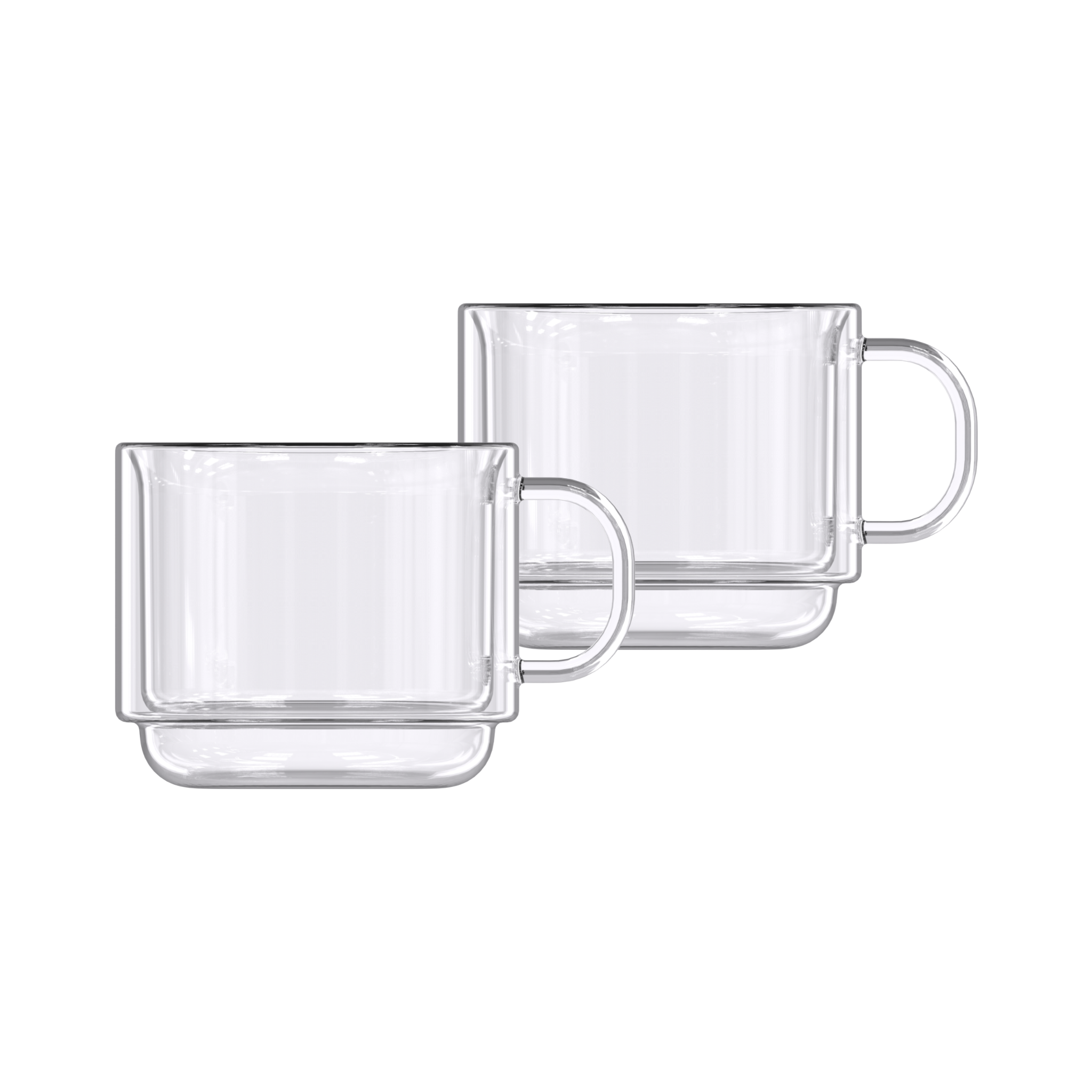 Ensemble de 2 tasses à latte double paroi 500 ml 