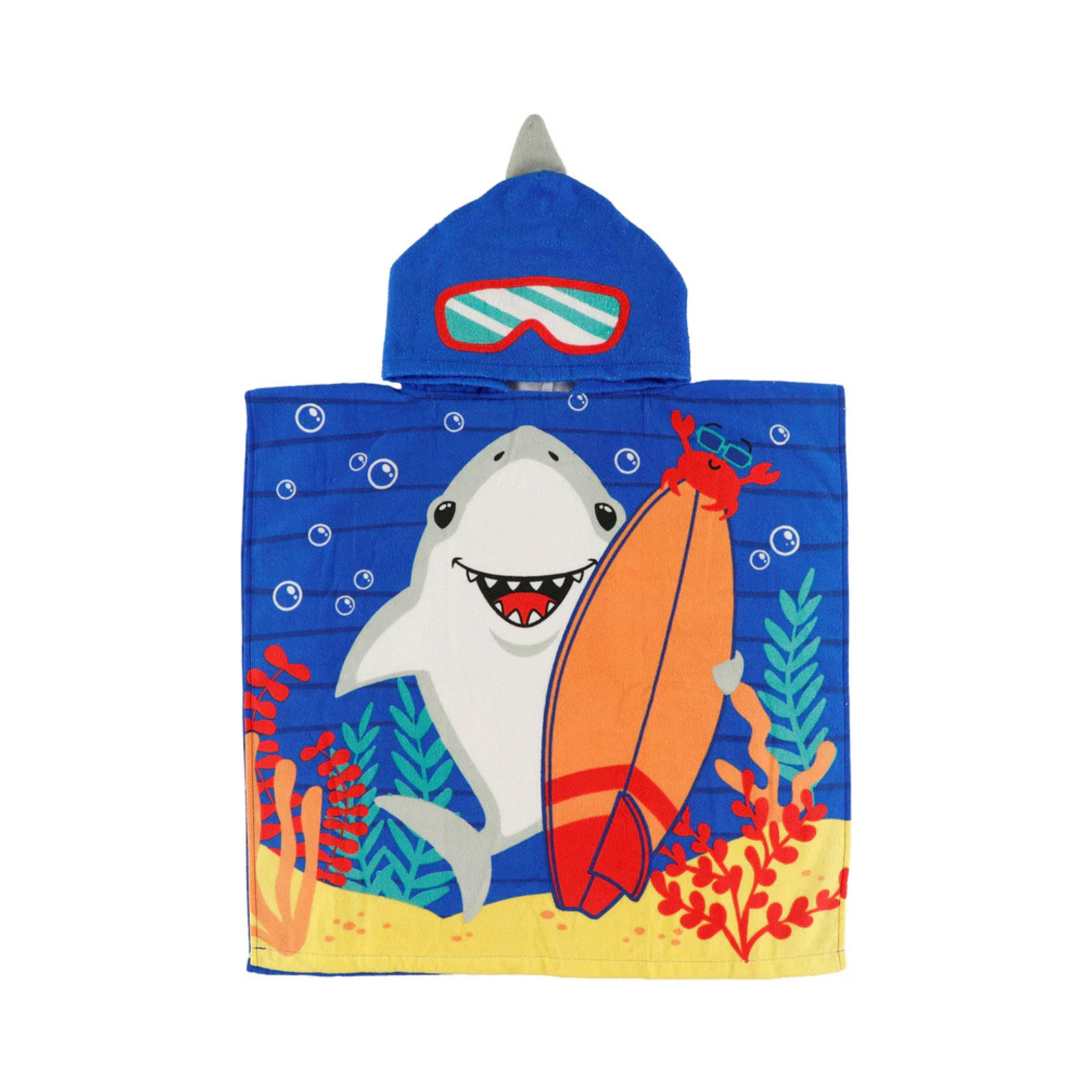 Serviette à capuchon Requin surfeur 