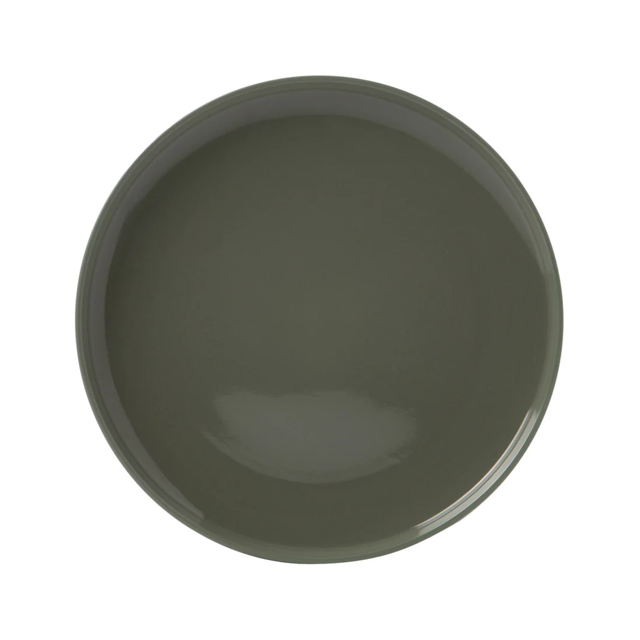 Ensemble de 4 assiettes à dîner en grès sauge 26,5 cm 