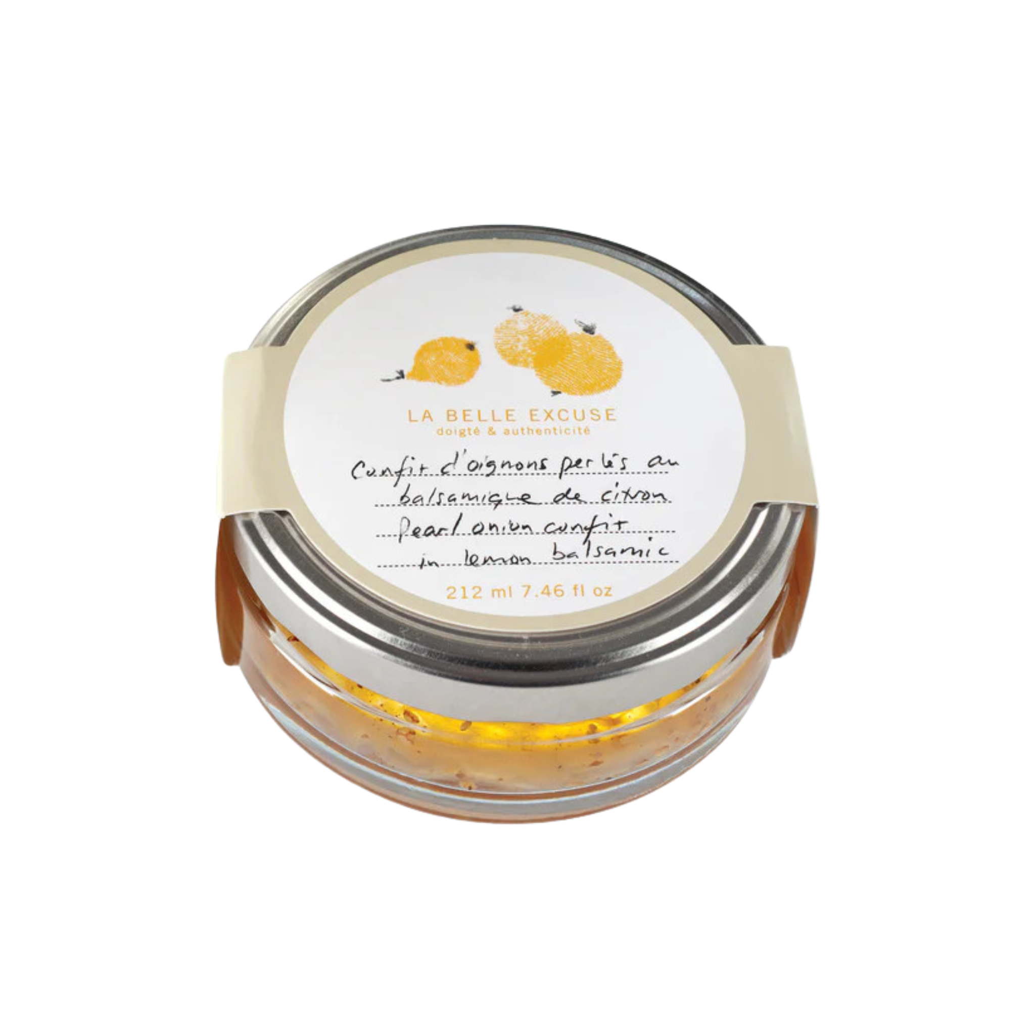 Pearl onion confit with lemon balsamic vinegar 212 ml - La Belle Excuse