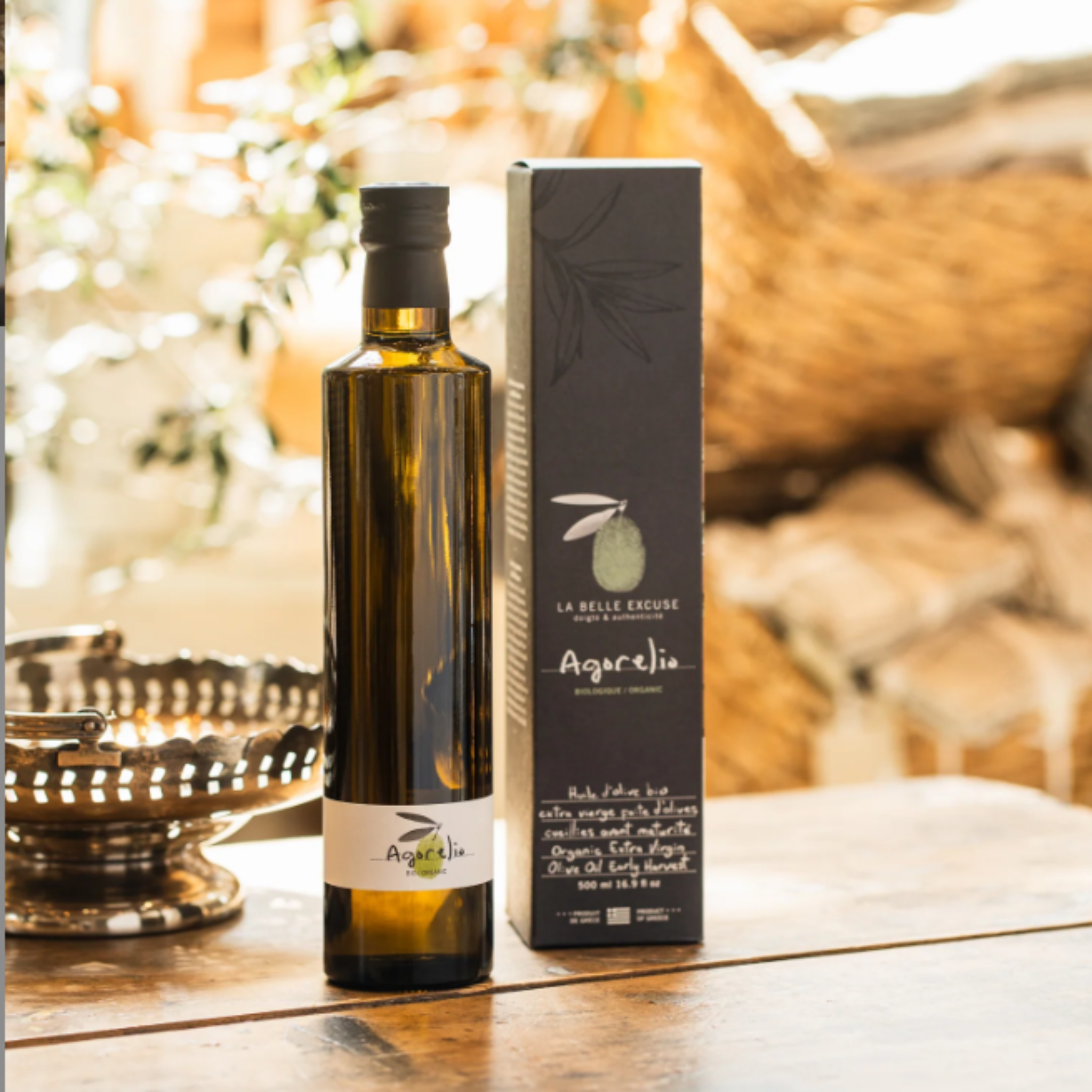 Huile d'olive extra vierge Agorelio bio 500 ml - La Belle Excuse