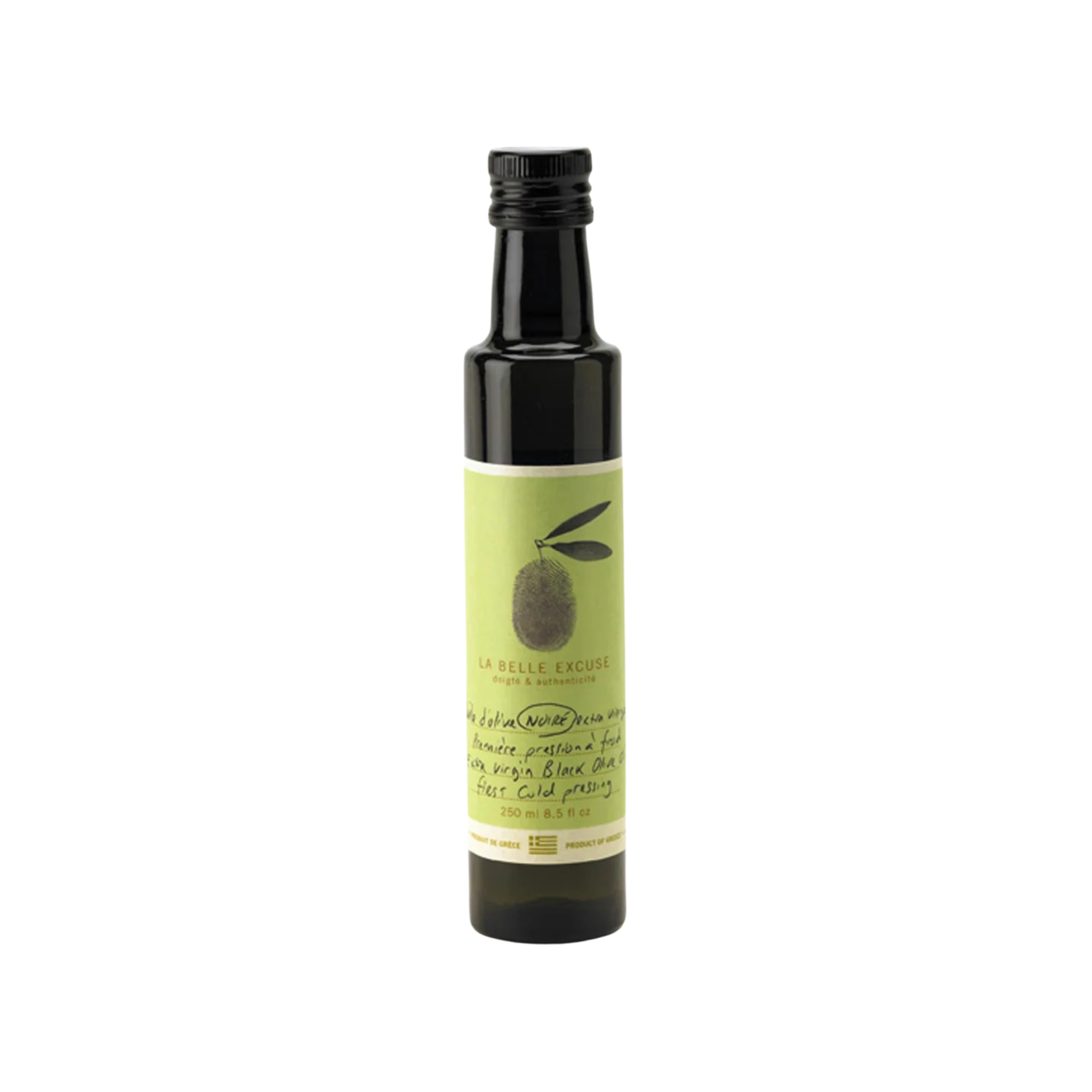 Huile d'olive noire extra vierge 250 ml - La Belle Excuse