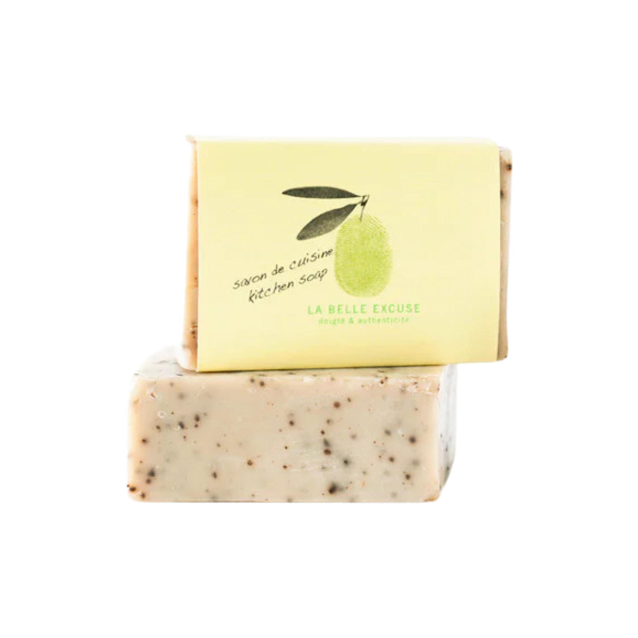 Savon en barre romarin, citron et café 135 g - La Belle Excuse