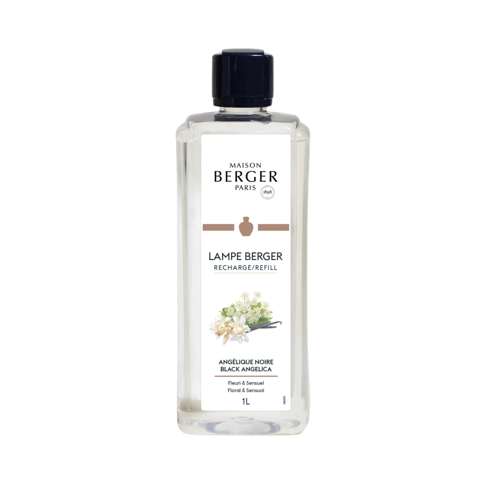 Recharge de lampe Angélique noire 1 L - Maison Berger