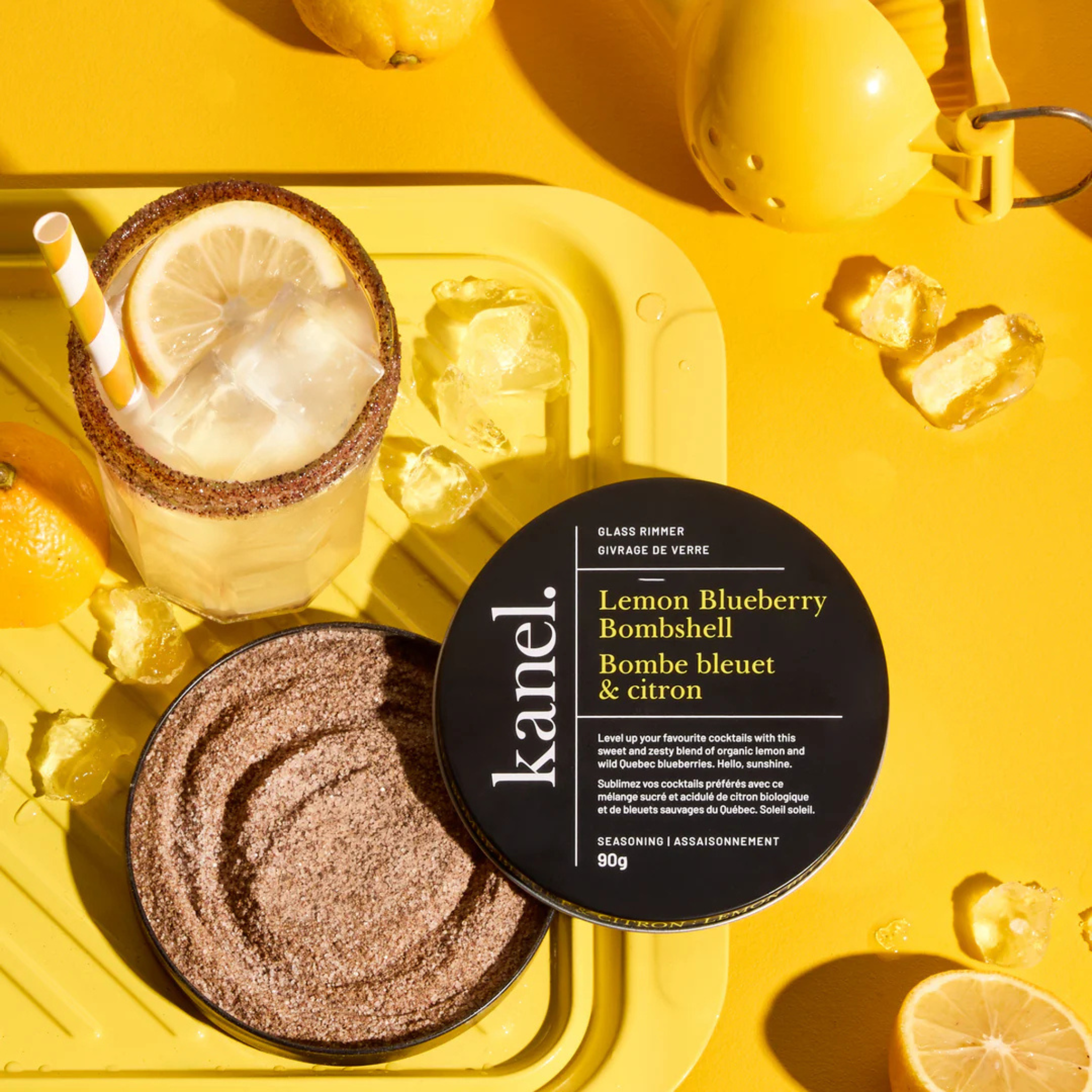 Blueberry and lemon Bomb Glass Frosting 90g - Kanel