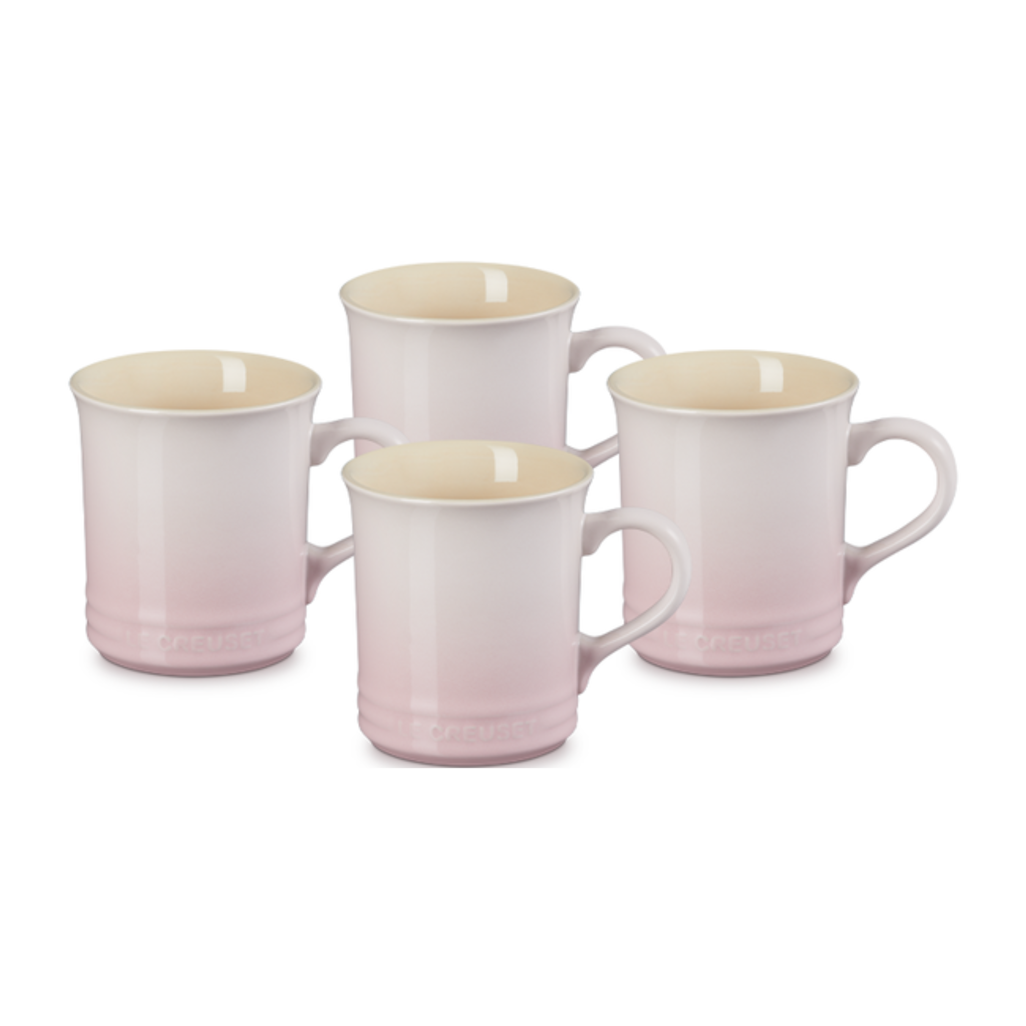 Ensemble de 4 tasses classiques Shell Pink - Le Creuset
