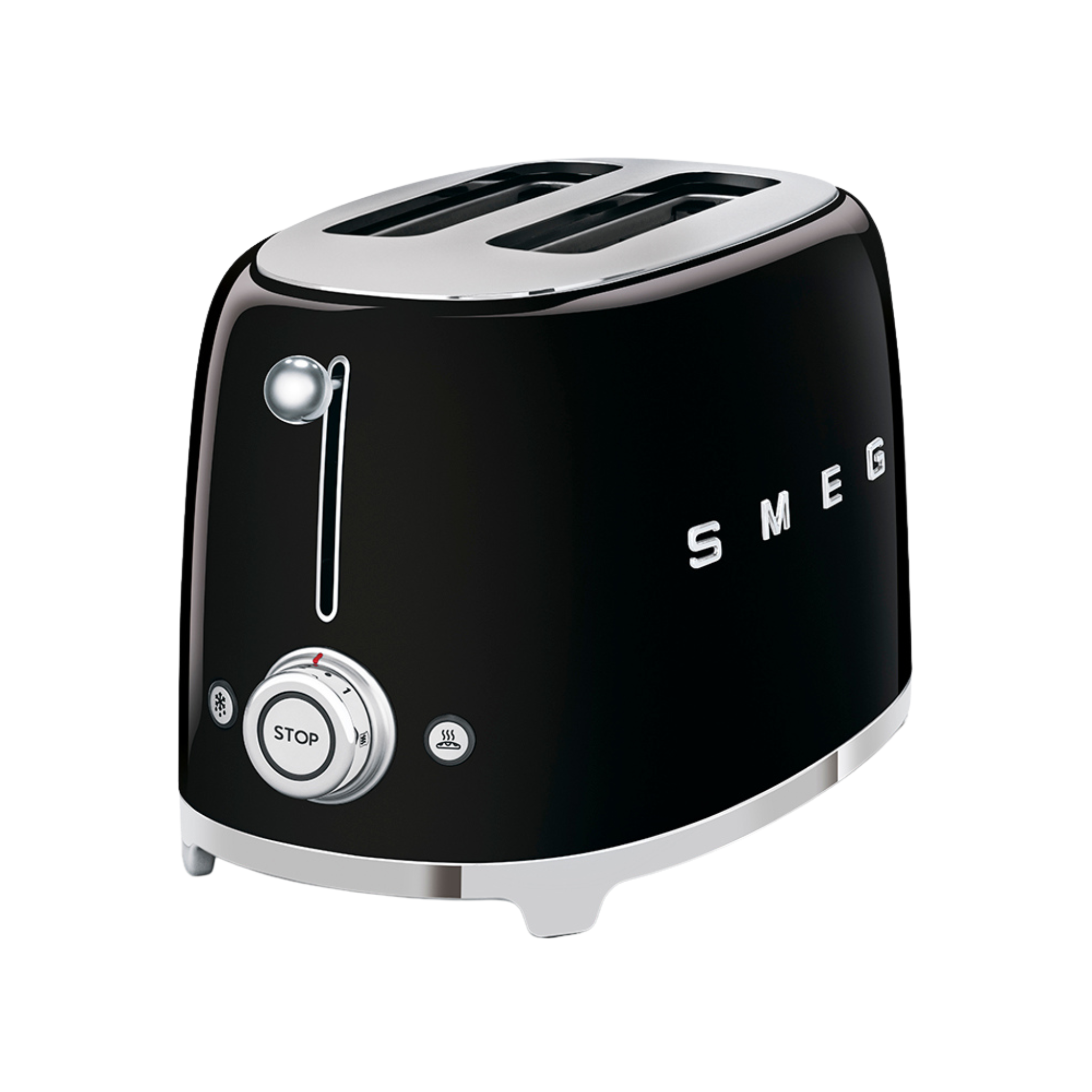 Grille-pain Deluxe 2 tranches Noir lustré - Smeg