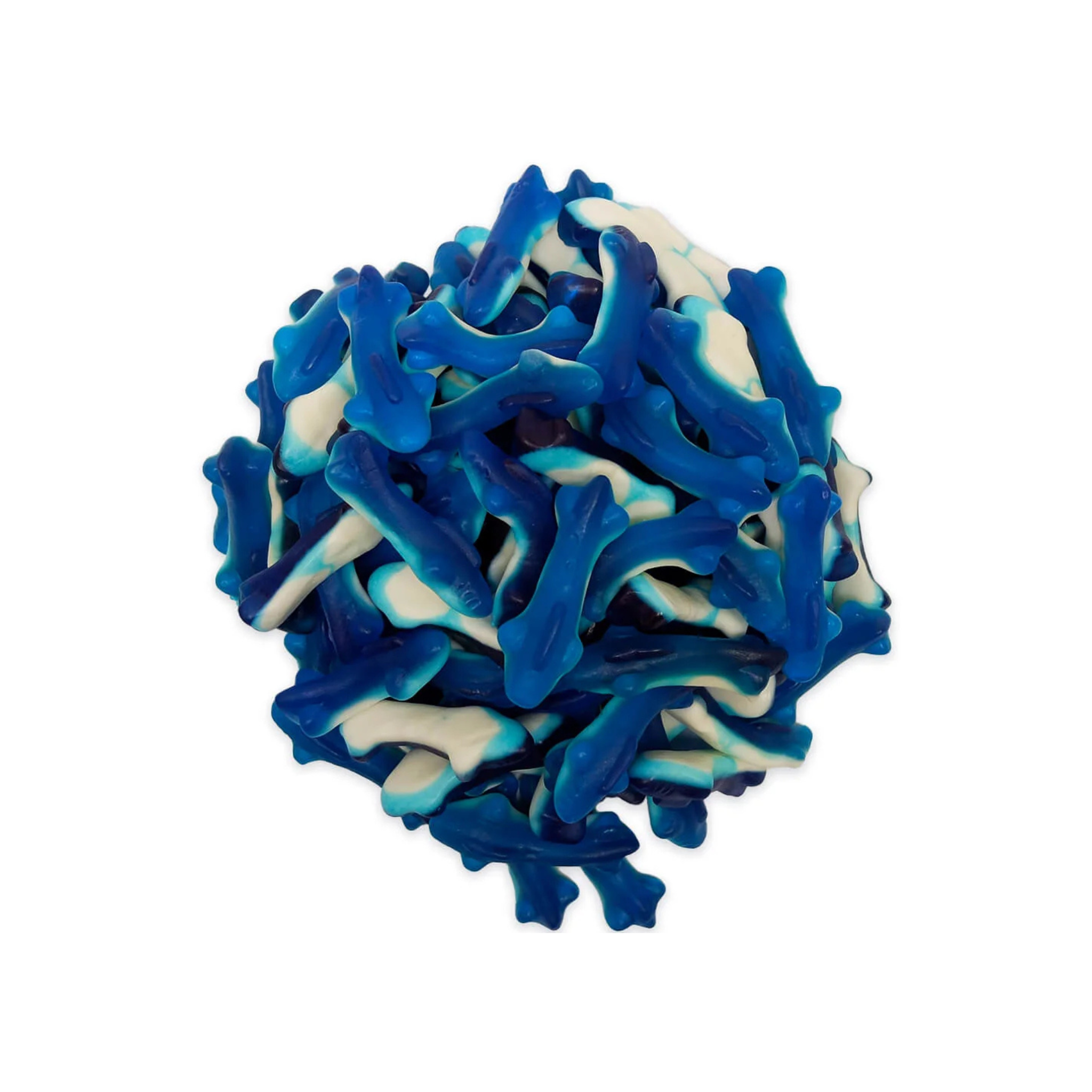 Bonbons Petits requins bleus aux framboises 1 kg – Huer