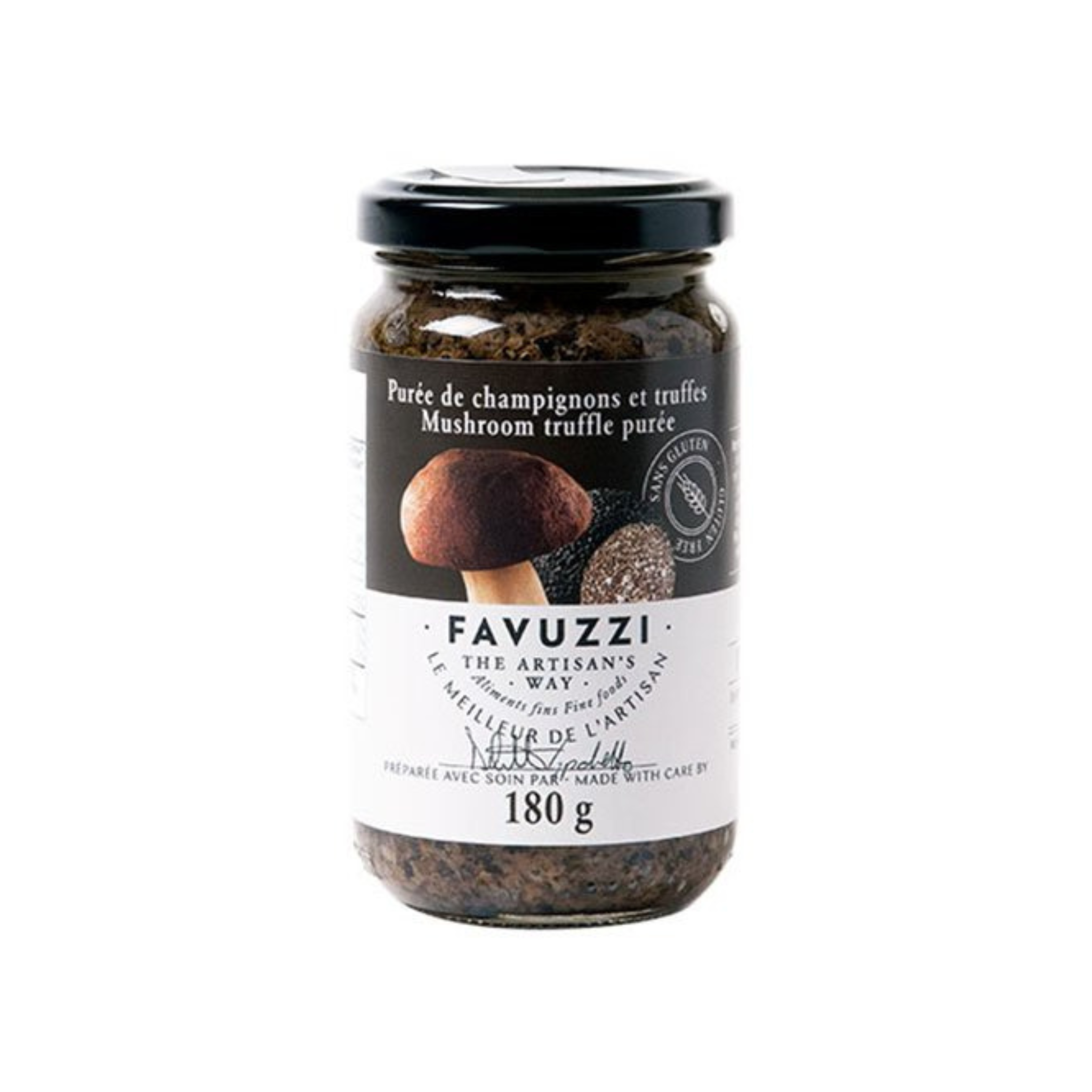 Purée de champignons et truffes 180 g - Favuzzi