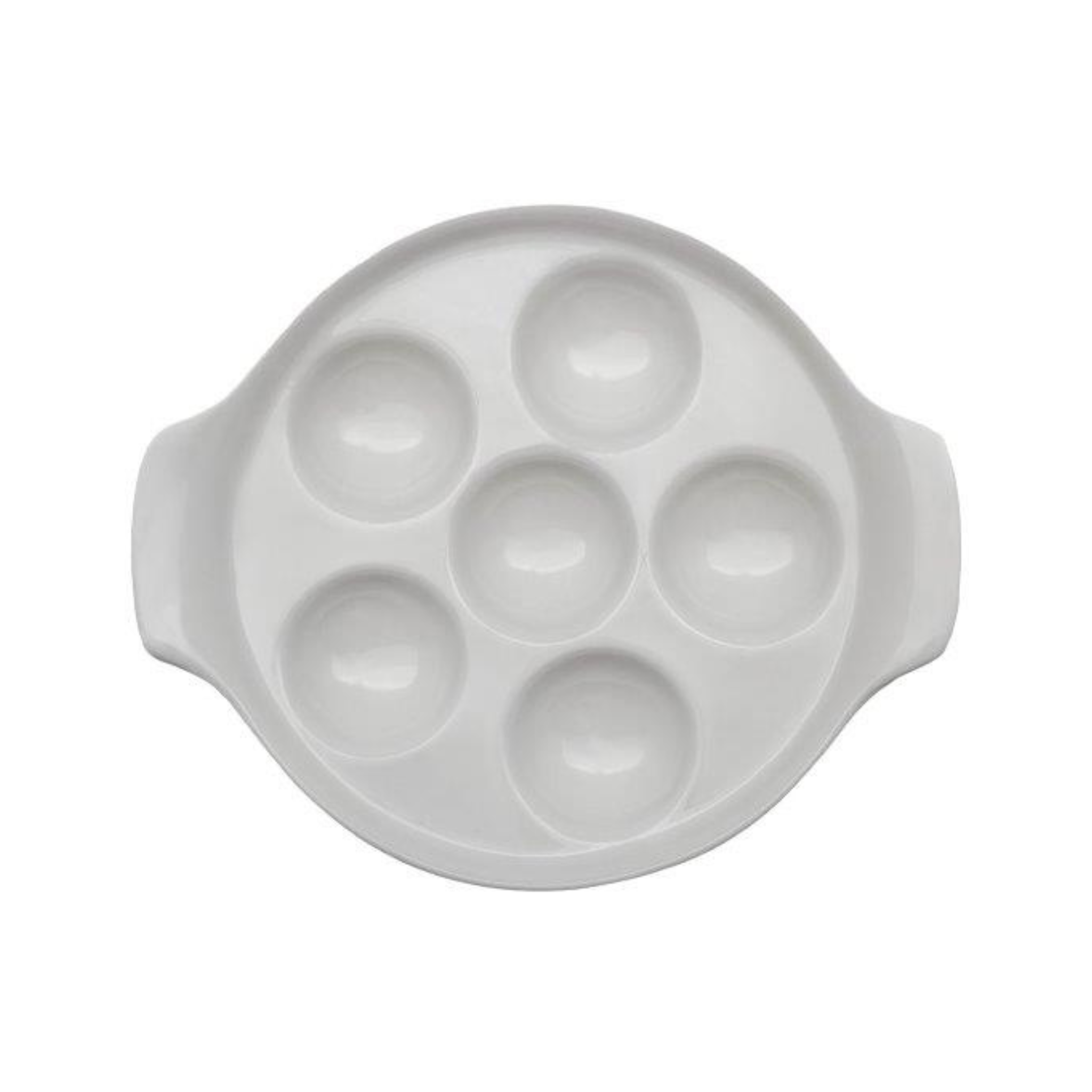 Plat à escargots blanc Remy