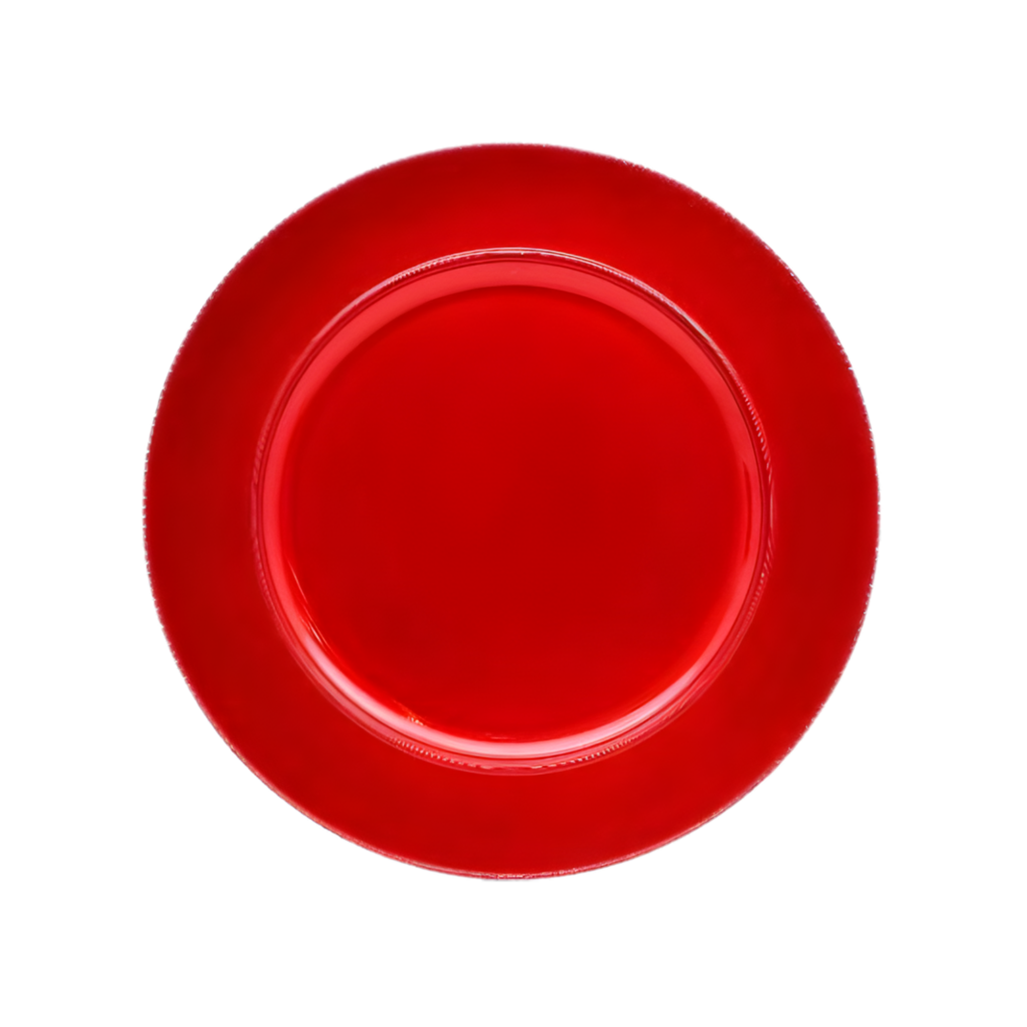 Sous-assiette rouge 33 cm